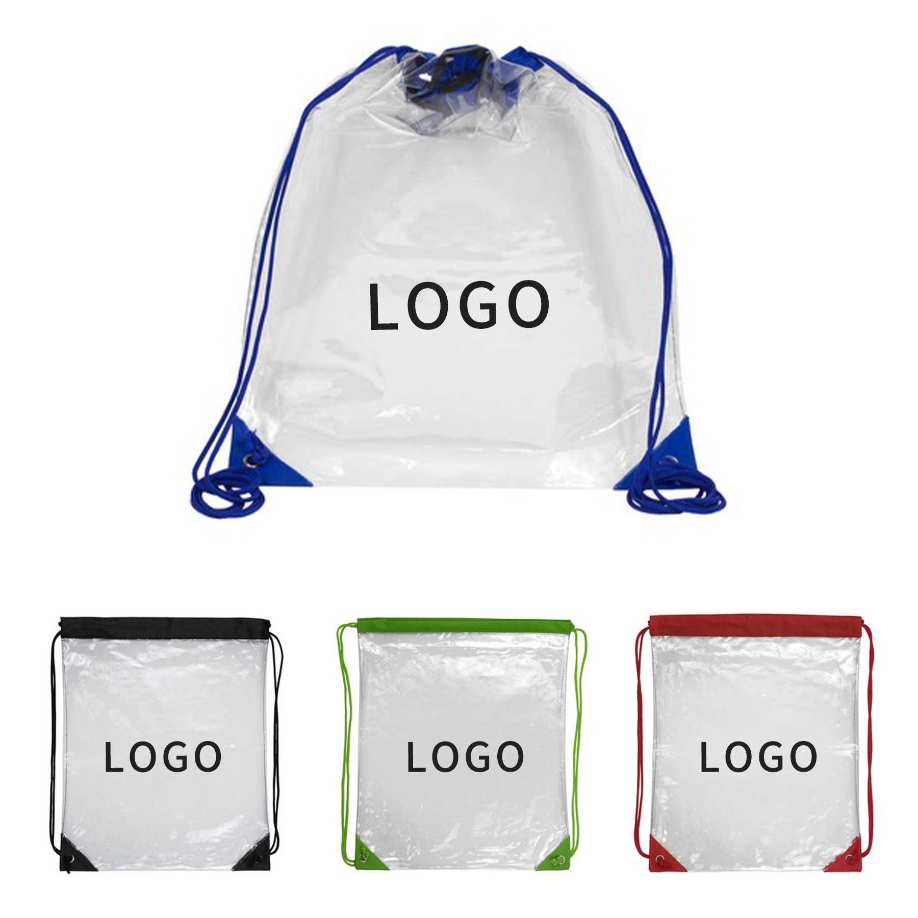 Clear Drawstring Cinch Pack Backpack 2