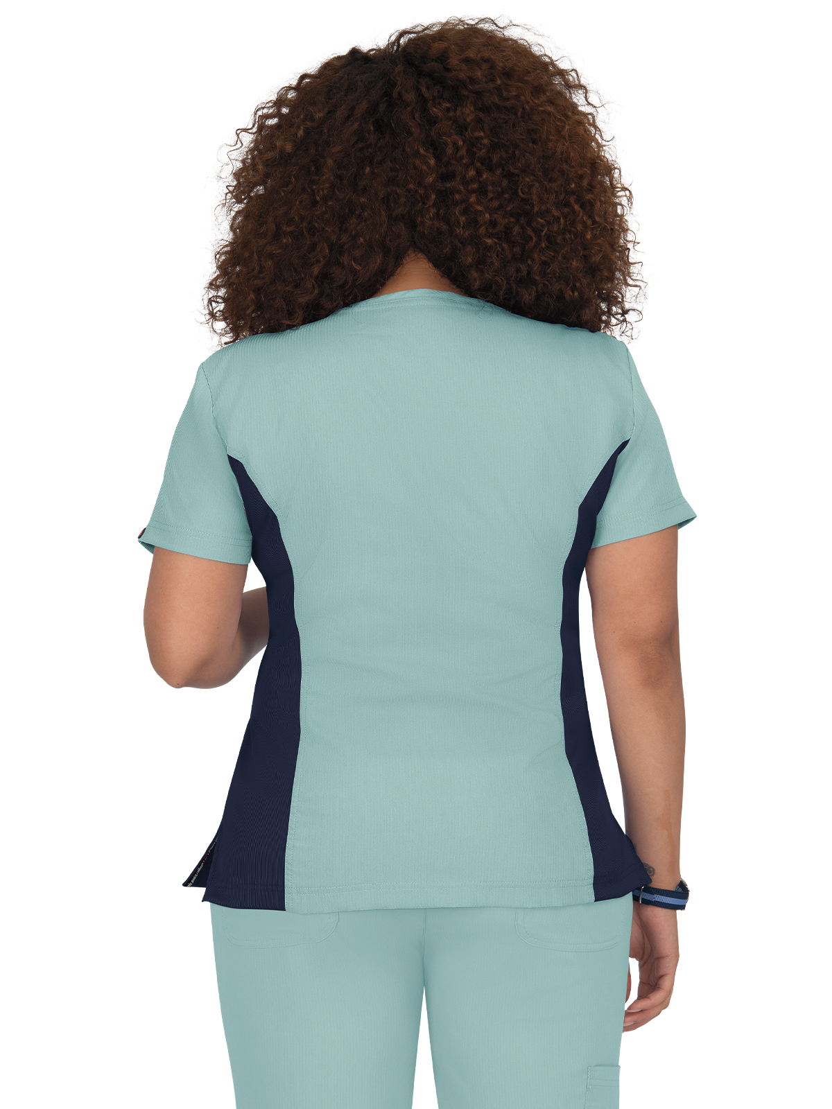 koi - Lite - Women's Four-Pocket Zipper Neck Serenity Top 30
