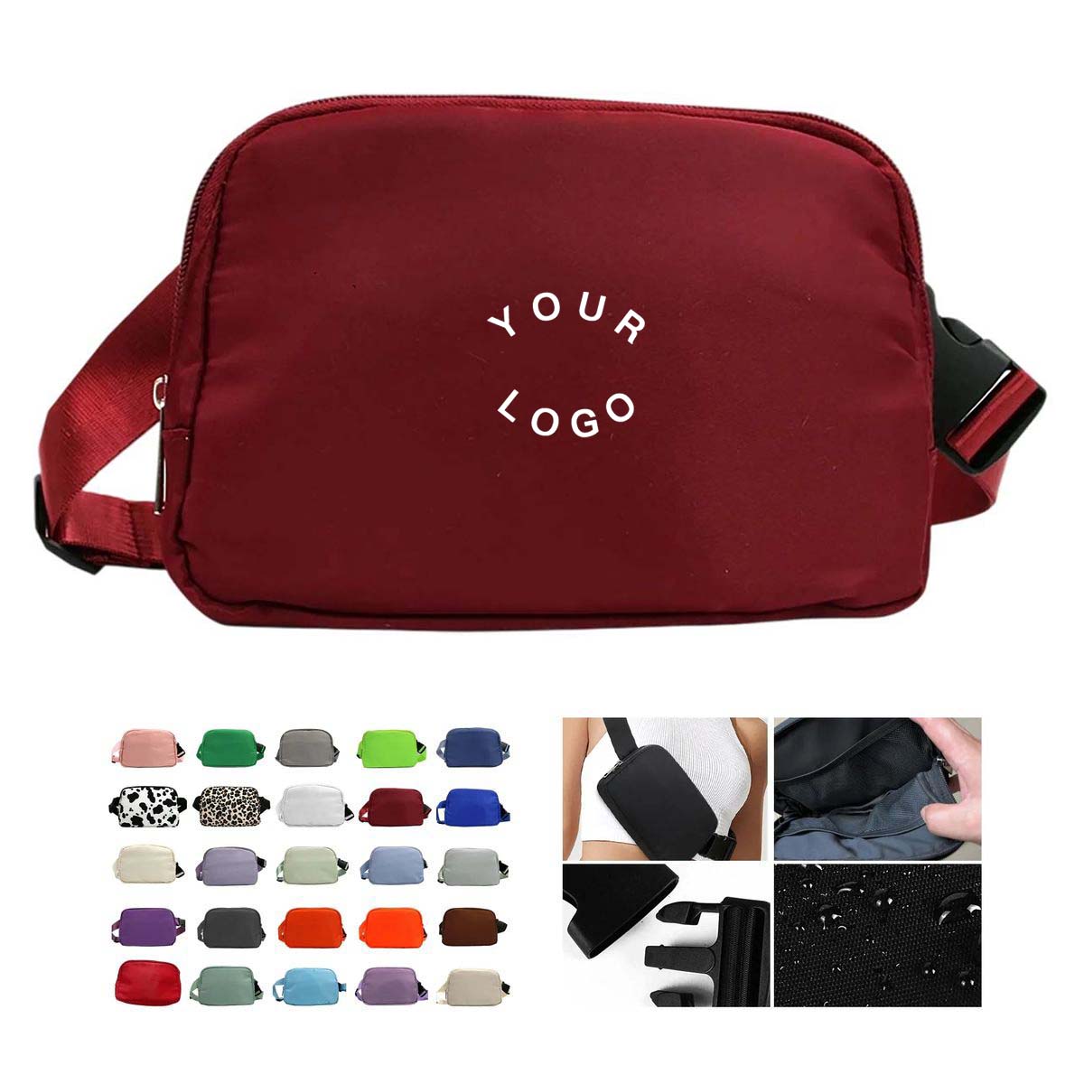 Polyester Crossbody Bag with Adjustable Strap 3