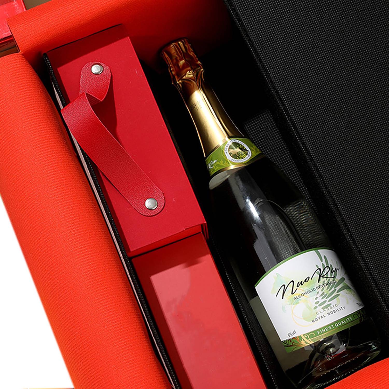 PU Leather Wine Gift Tote Bag w/ Pendant, custom tote bag with logo imprint 9