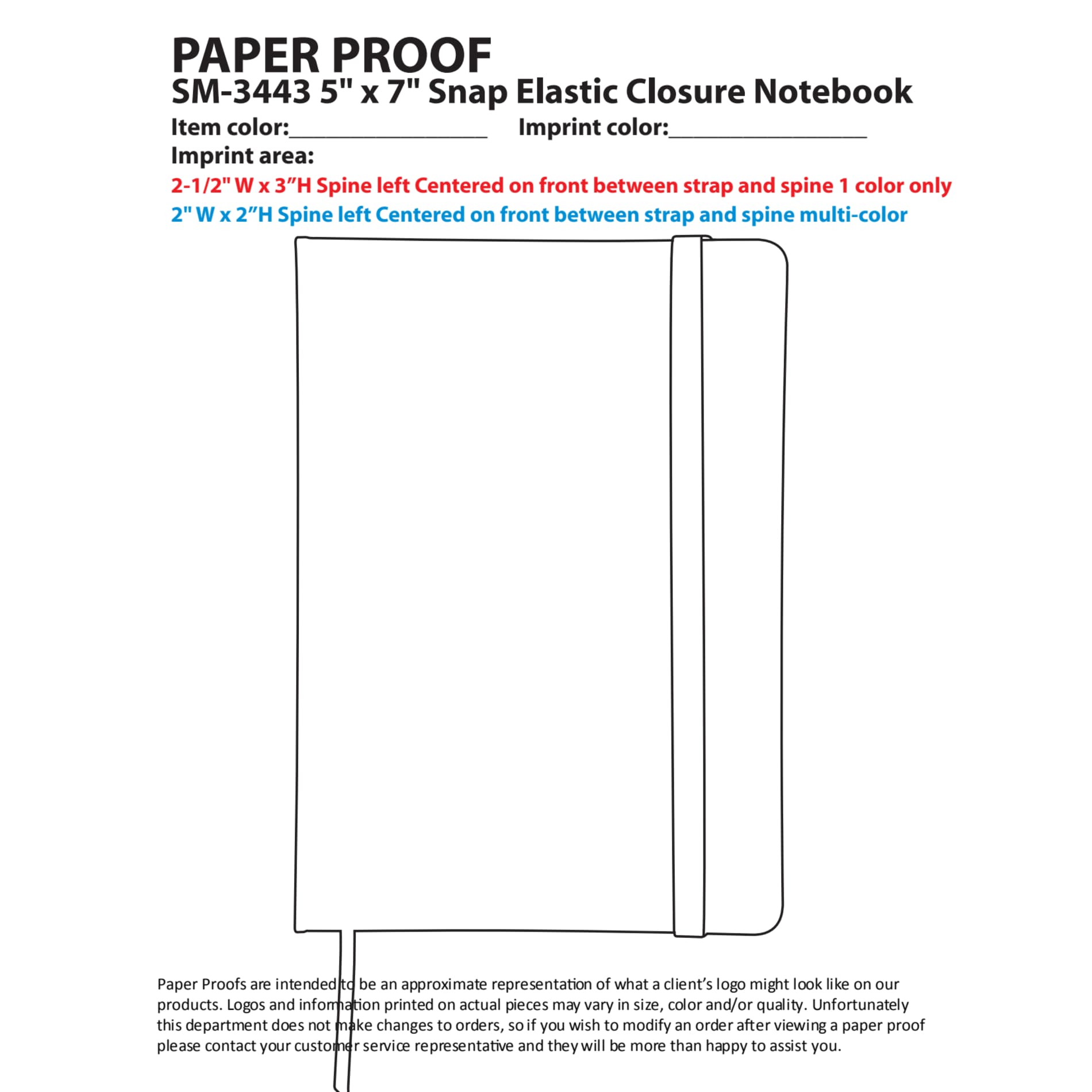 FSC® Mix 5" x 7" Snap Elastic Closure Notebook 53