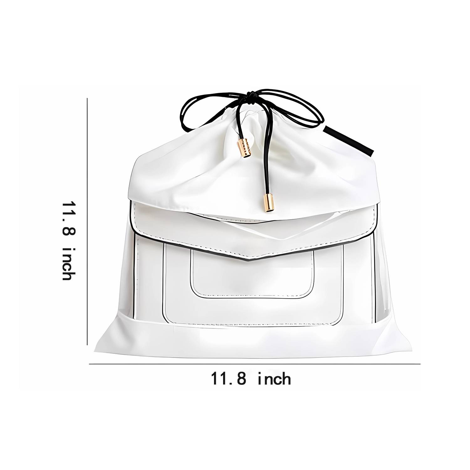Drawstring Bags W/ Clear View Window 3
