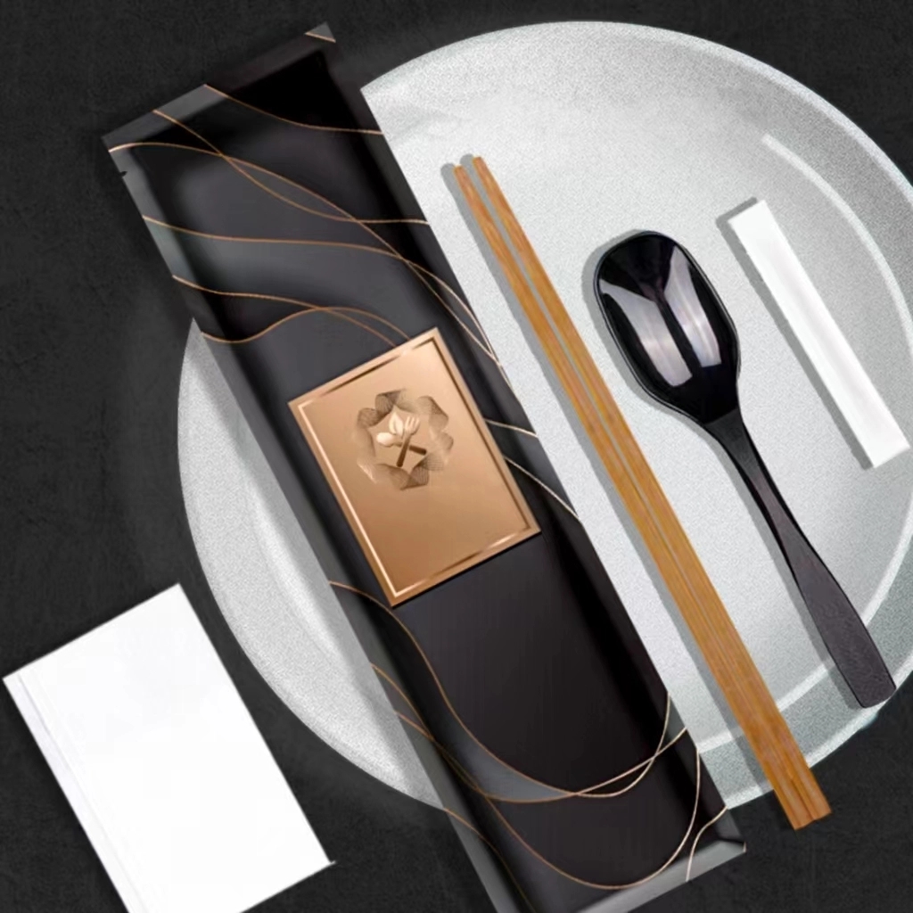 Disposable Bamboo Chopsticks Set & Customizable 3