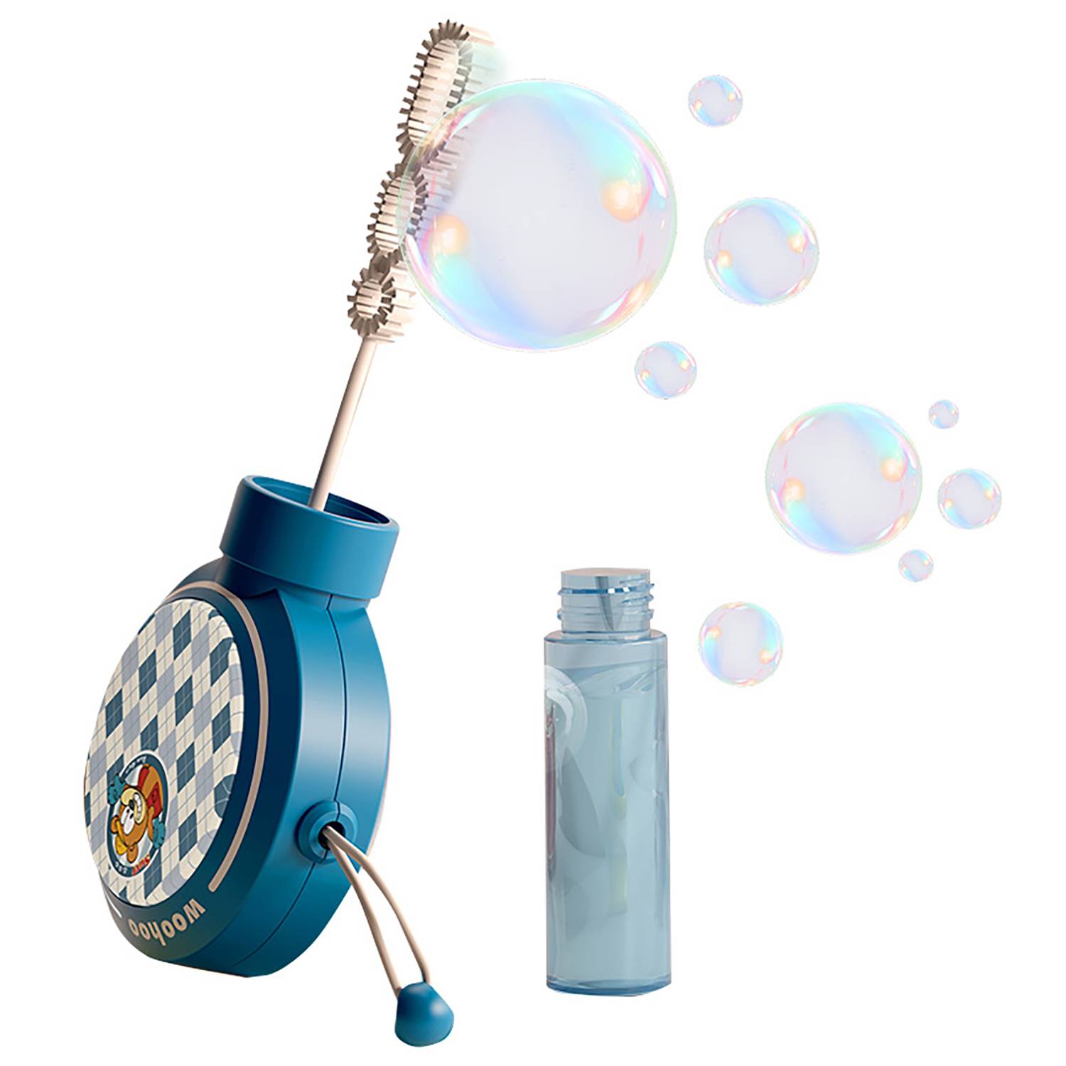 Kids Wave Drum Toy Includes Bubble Solution 2