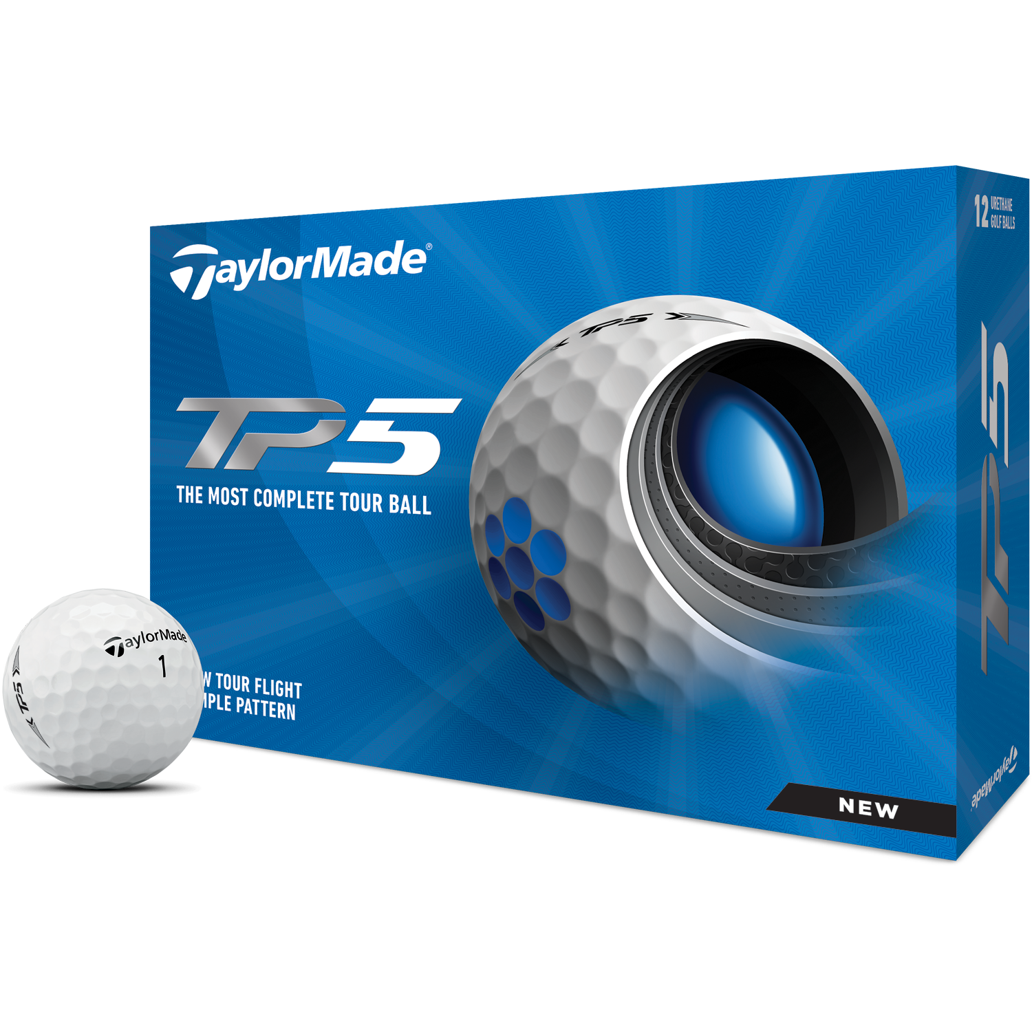 Taylormade 2026 Tour Preferred 5 Golf Ball 1