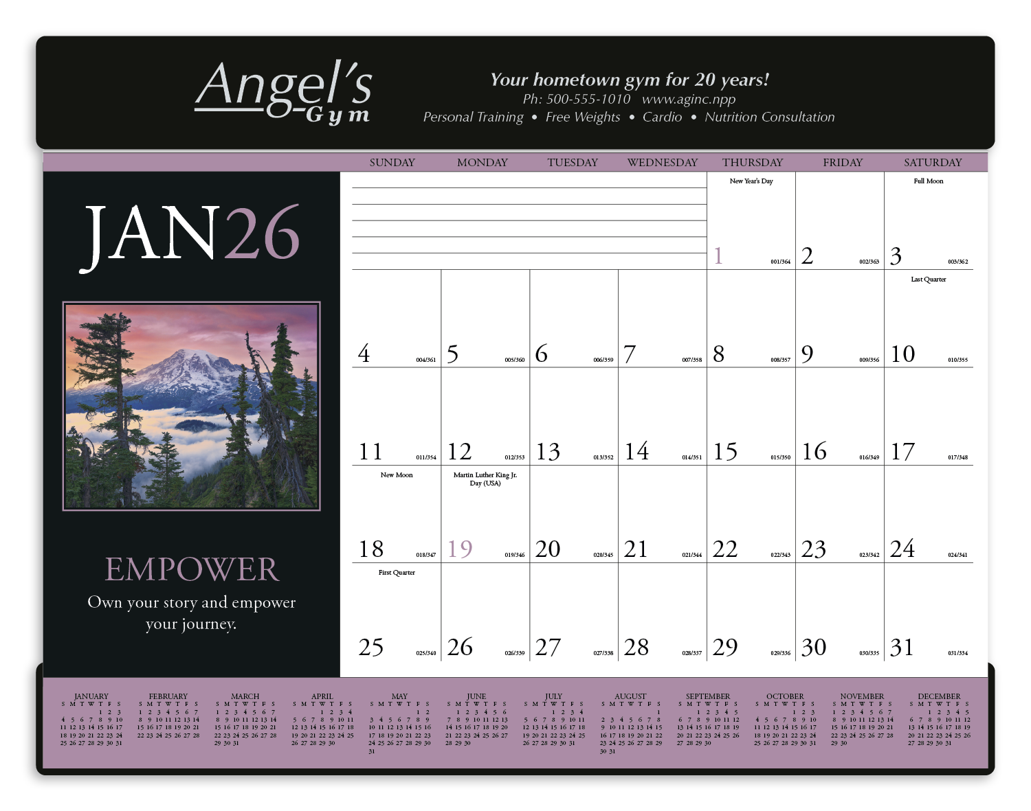 Triumph® Calendars Motivations Desk Pad 63