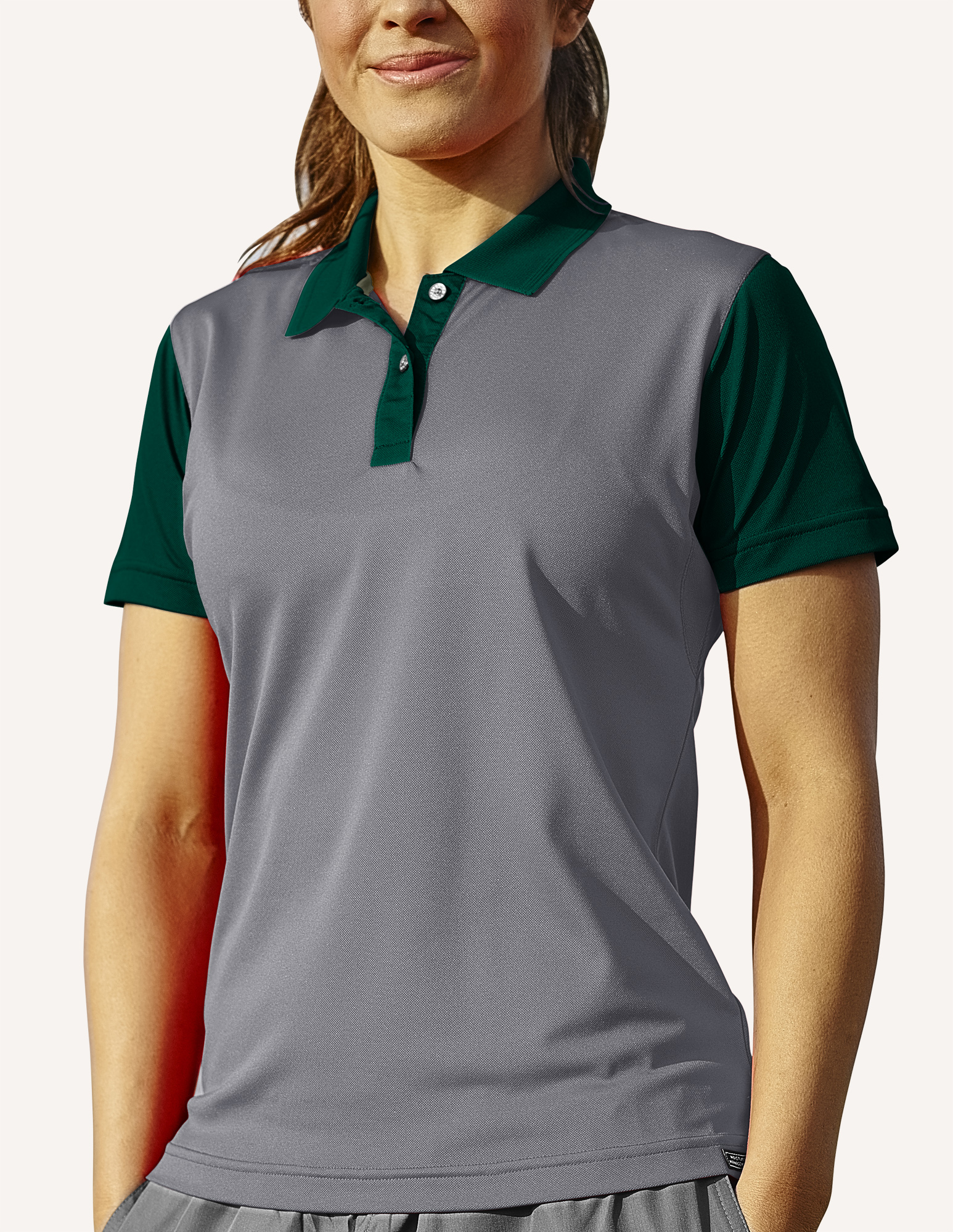Ladies Corvette Recharged Hybrid Interlock Color Block Polo Shirt 12
