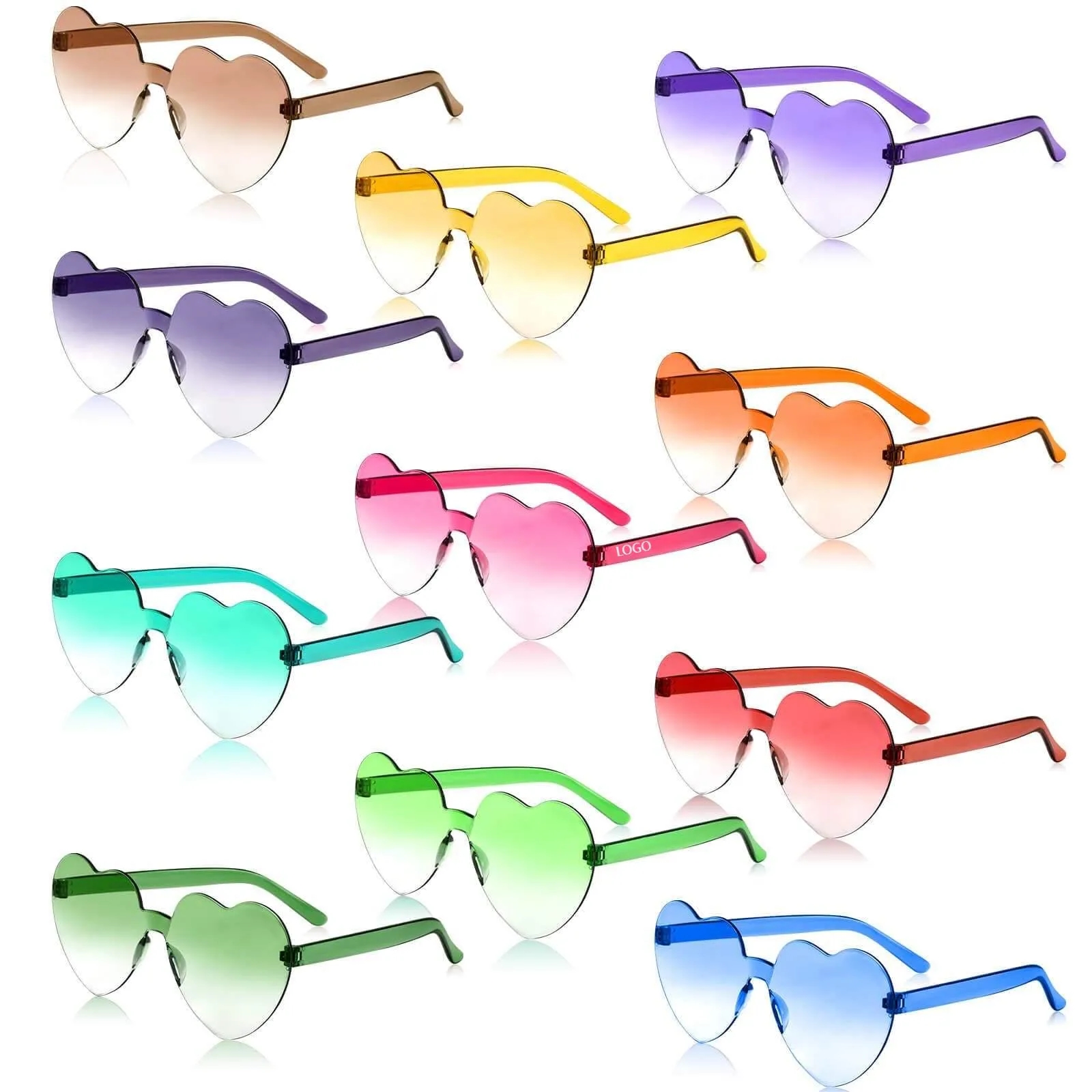 Candy Colors Heart Sun Glasses 4