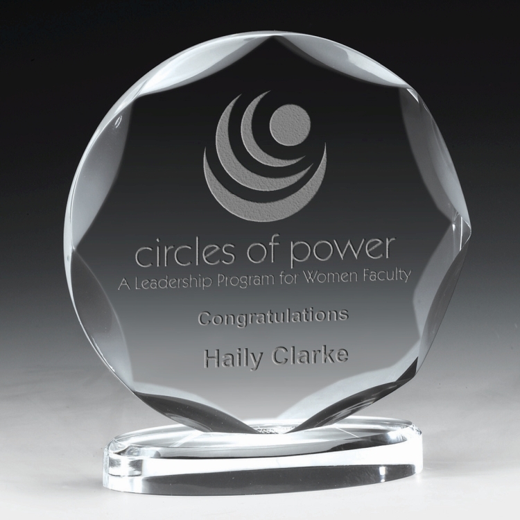 Round Scalloped Award - 4 Color Process 1