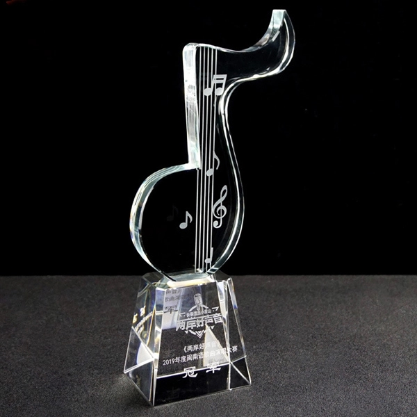 Cyrstal Note Music Trophy 3