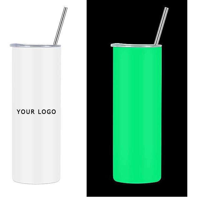 20 Oz Sublimation Skinny Tumbler Glow in the dark 1