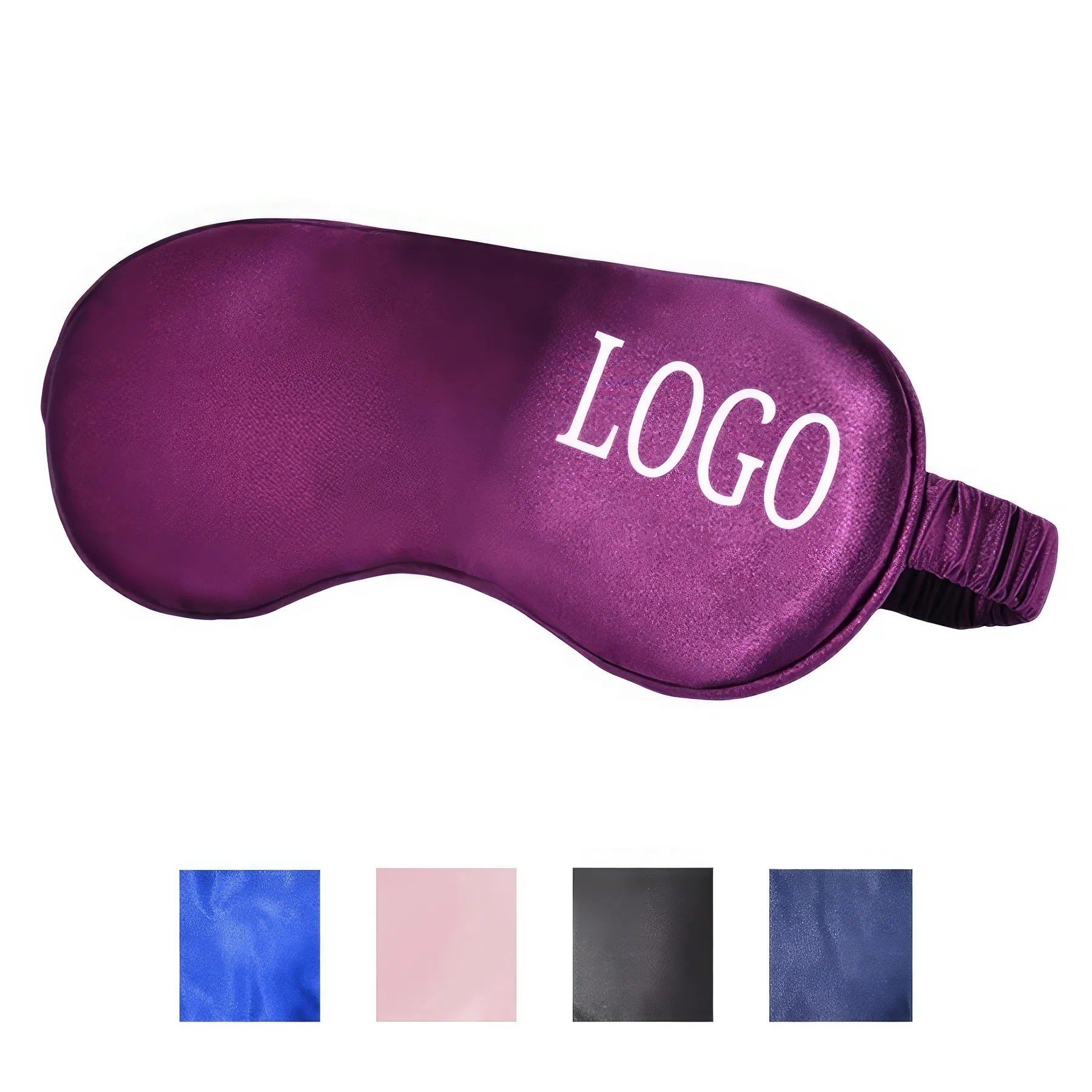 Silk Touch Ice Pack Elastic Band Nap Sleep Eye Mask 2