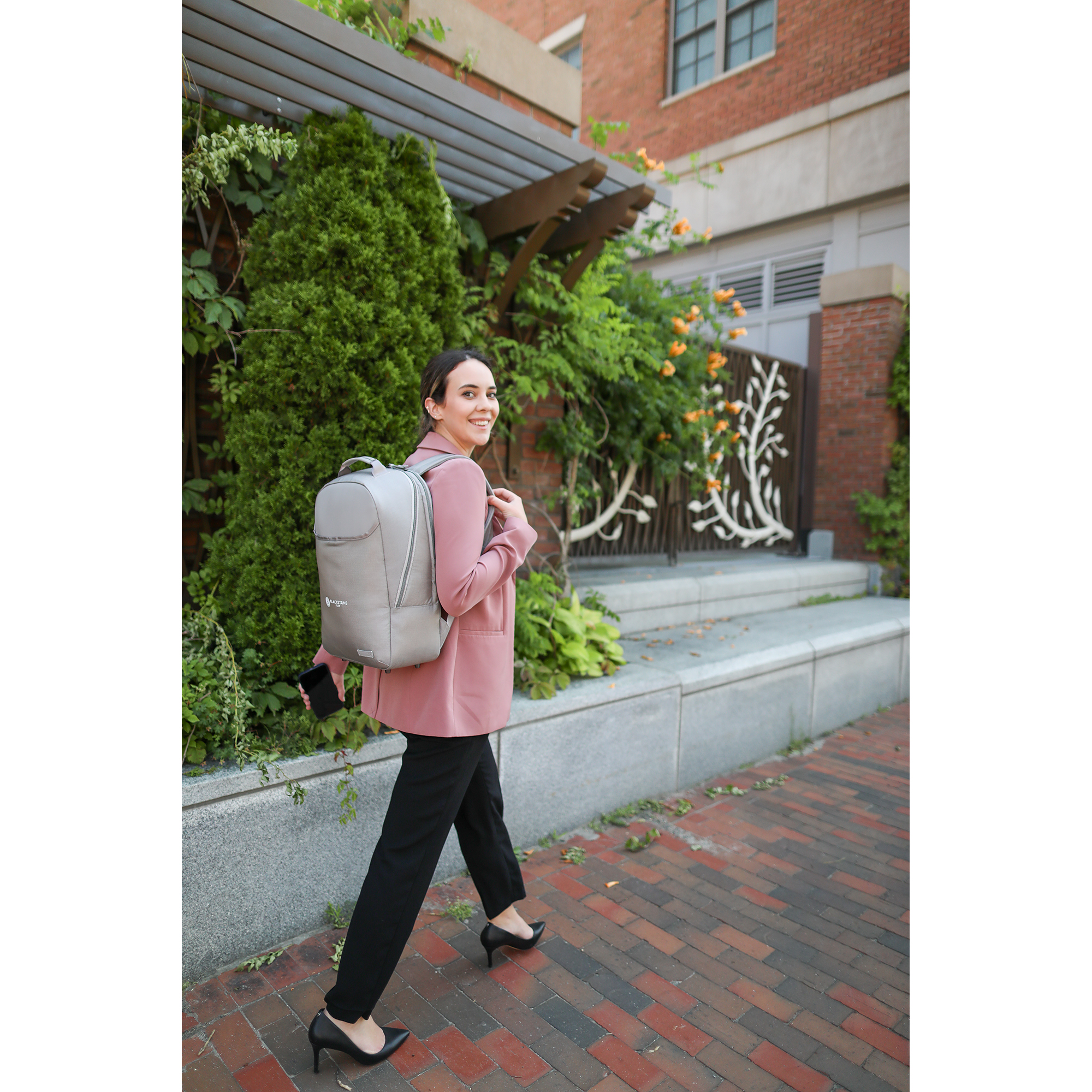 Travis & Wells® Lennox Recycled Nylon Laptop Backpack 7