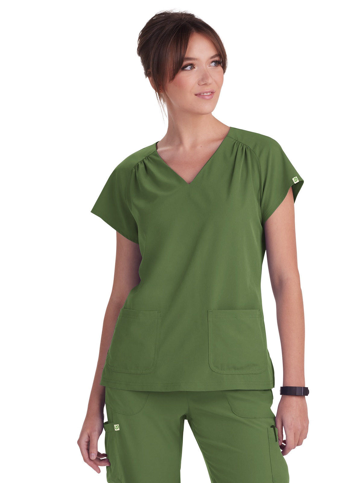 koi - Planet koi - Women's Two-Pocket Heart-Shaped Neckline Meadow Top 12