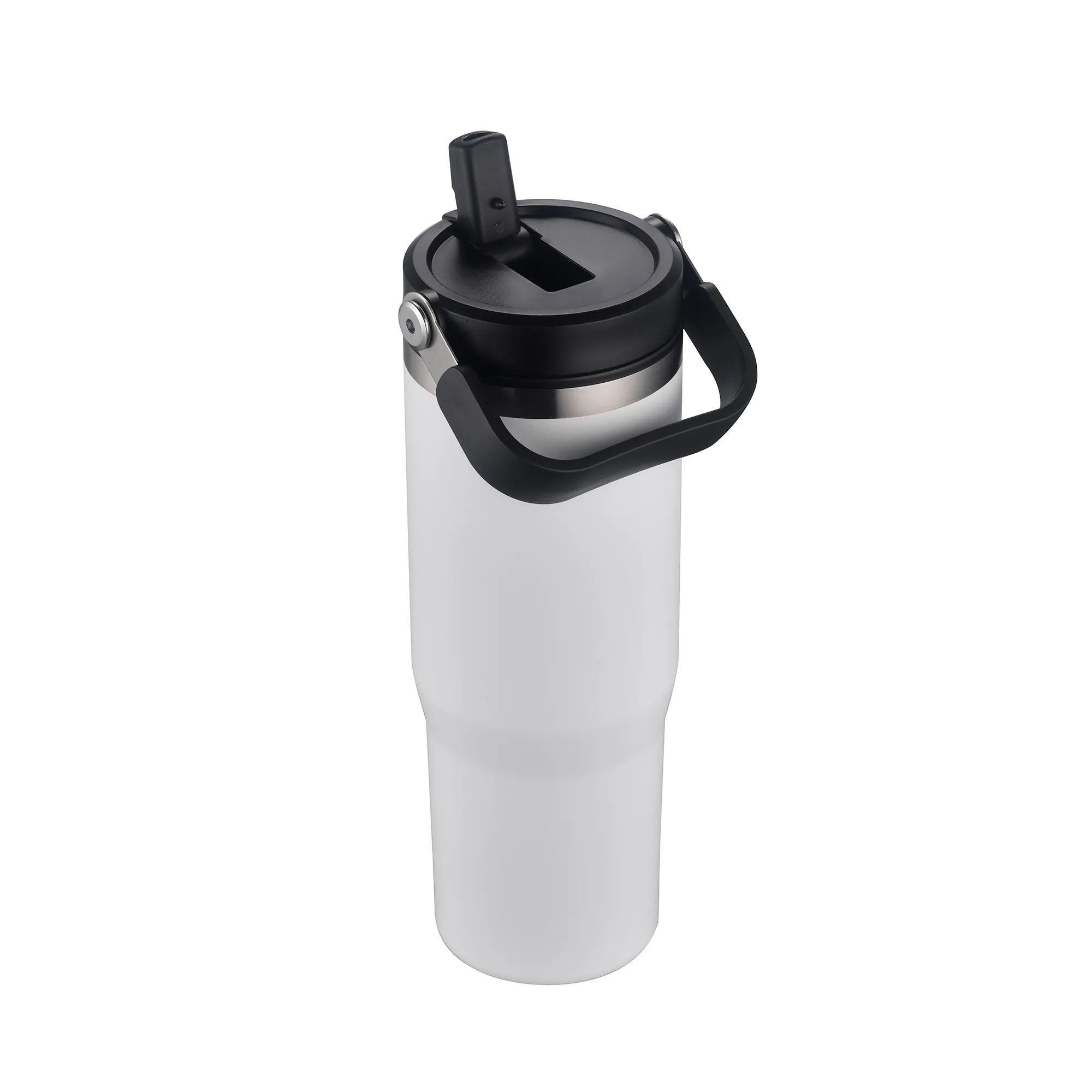 30oz. Double Wall SS / PP Mug with Handle and Flip Straw 10