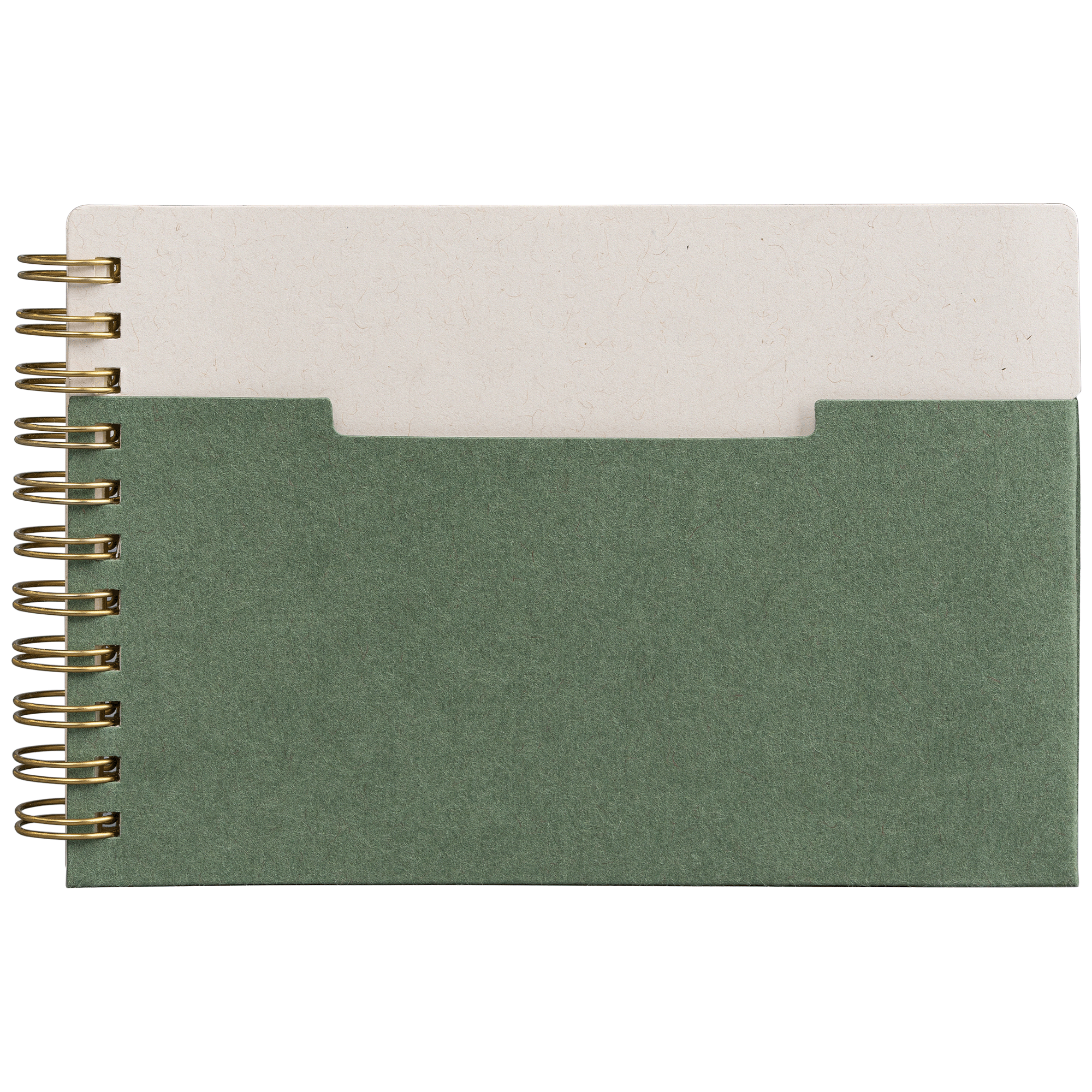 Lino FSC Paper Spiral Binding Horizontal Pocket Notebook - A6 1