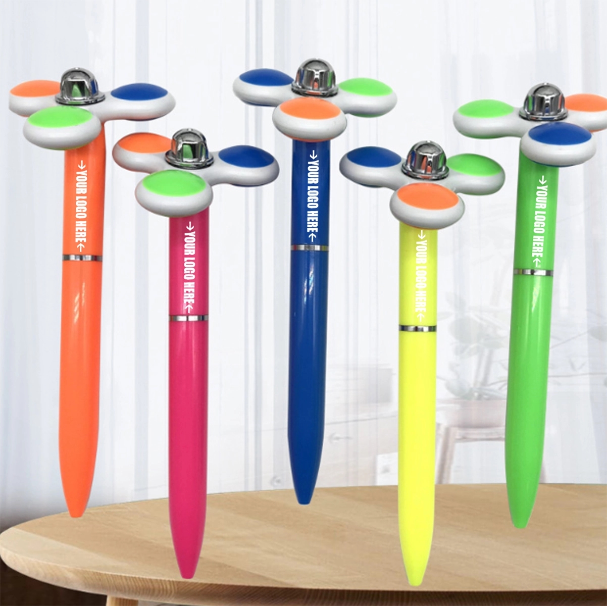 Custom Fingertip Spinner Retractable Ballpoint Pen 3