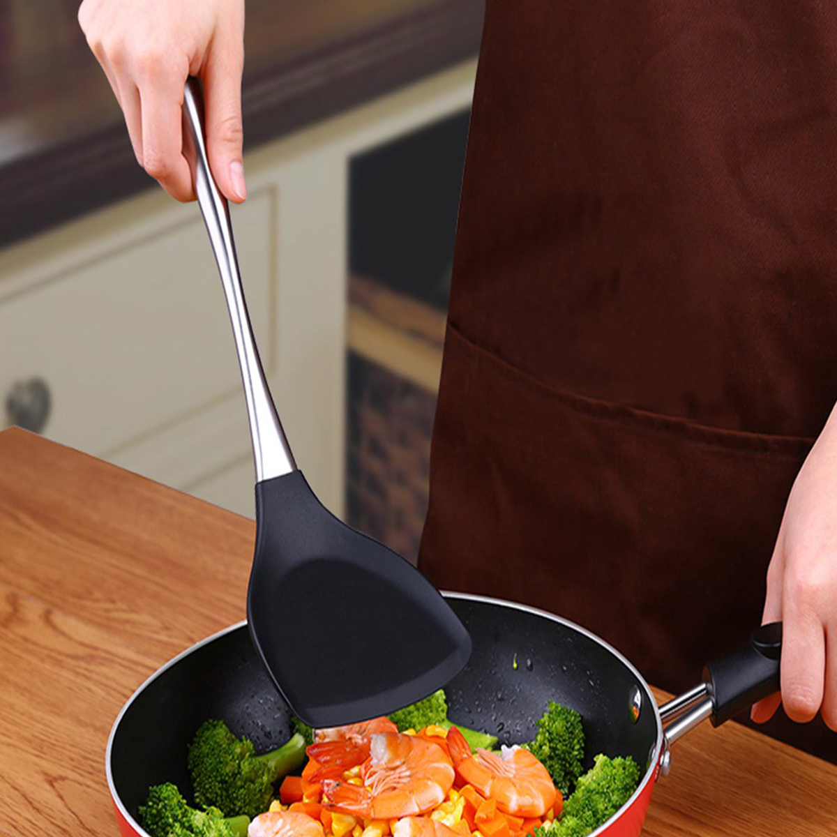 Stainless Steel Silicone Cooking Shovel 3
