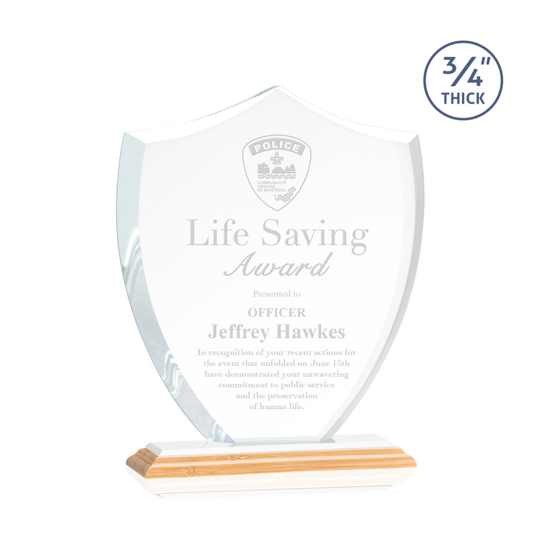Scudo Shield Award - Bamboo/White 4