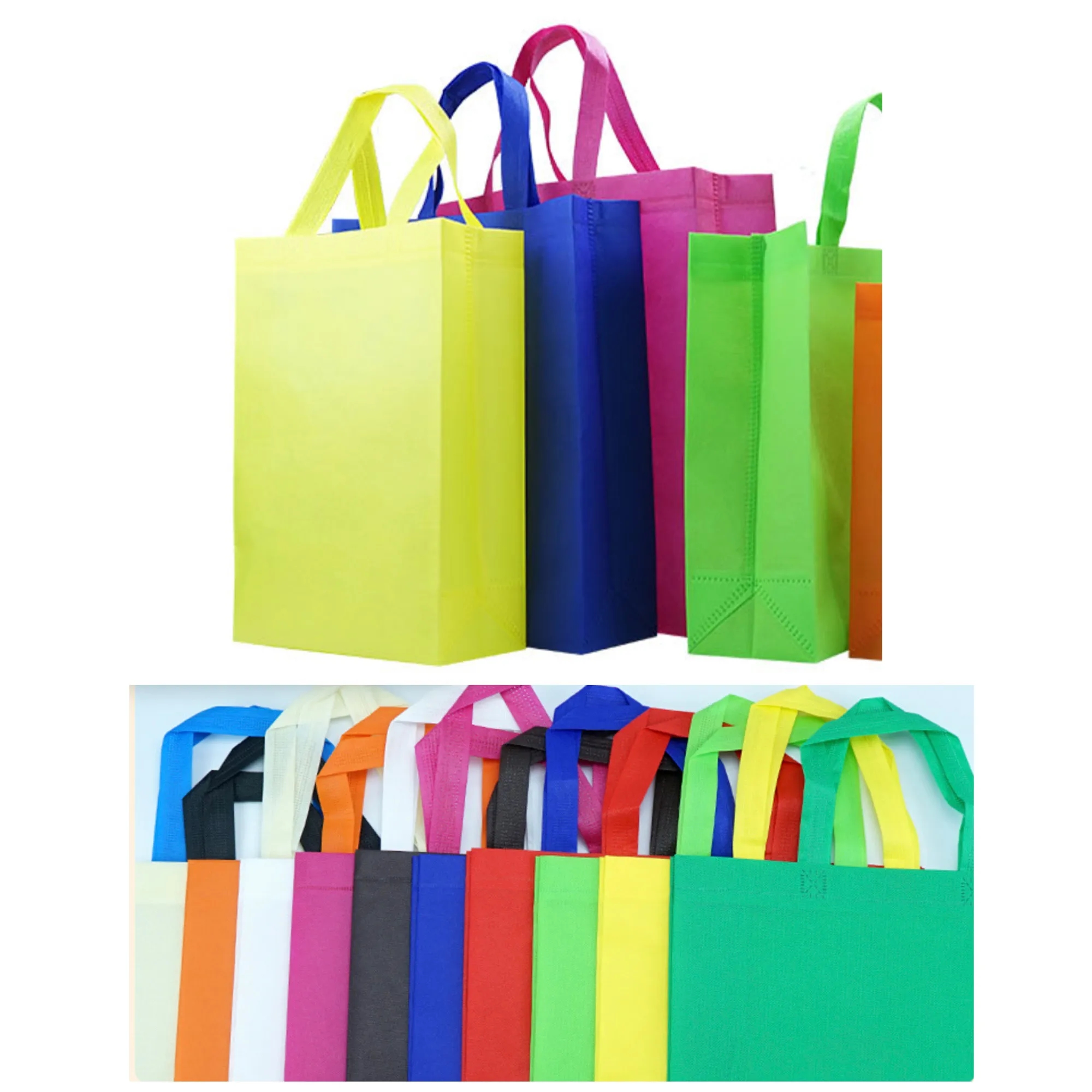 Non-woven fabric Reusable Grocery Tote Bags 2