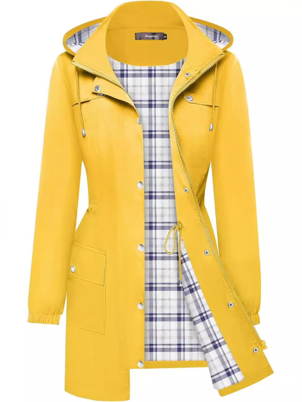 Women's Long Hooded Rain Jacket 4