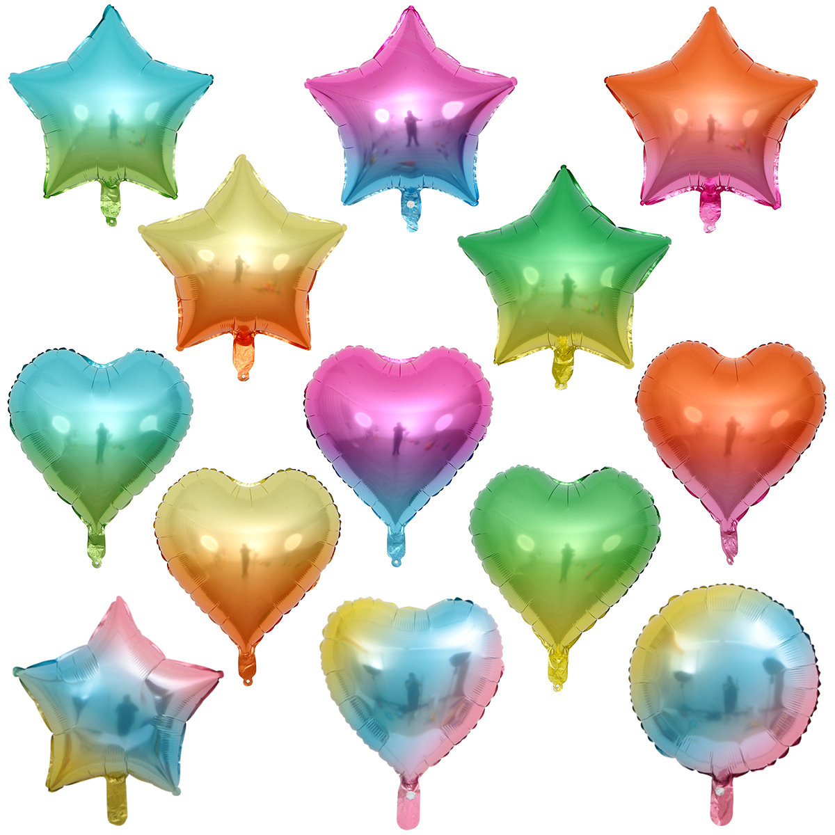Birthday party decoration star shape aluminum film balloon 2