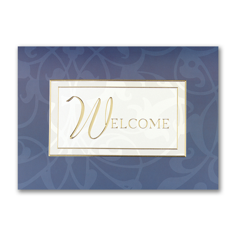 Gilded Welcome Card 1