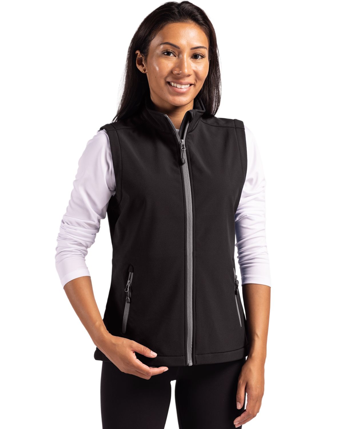Tempo Stretch Full Zip Womens Softshell Vest