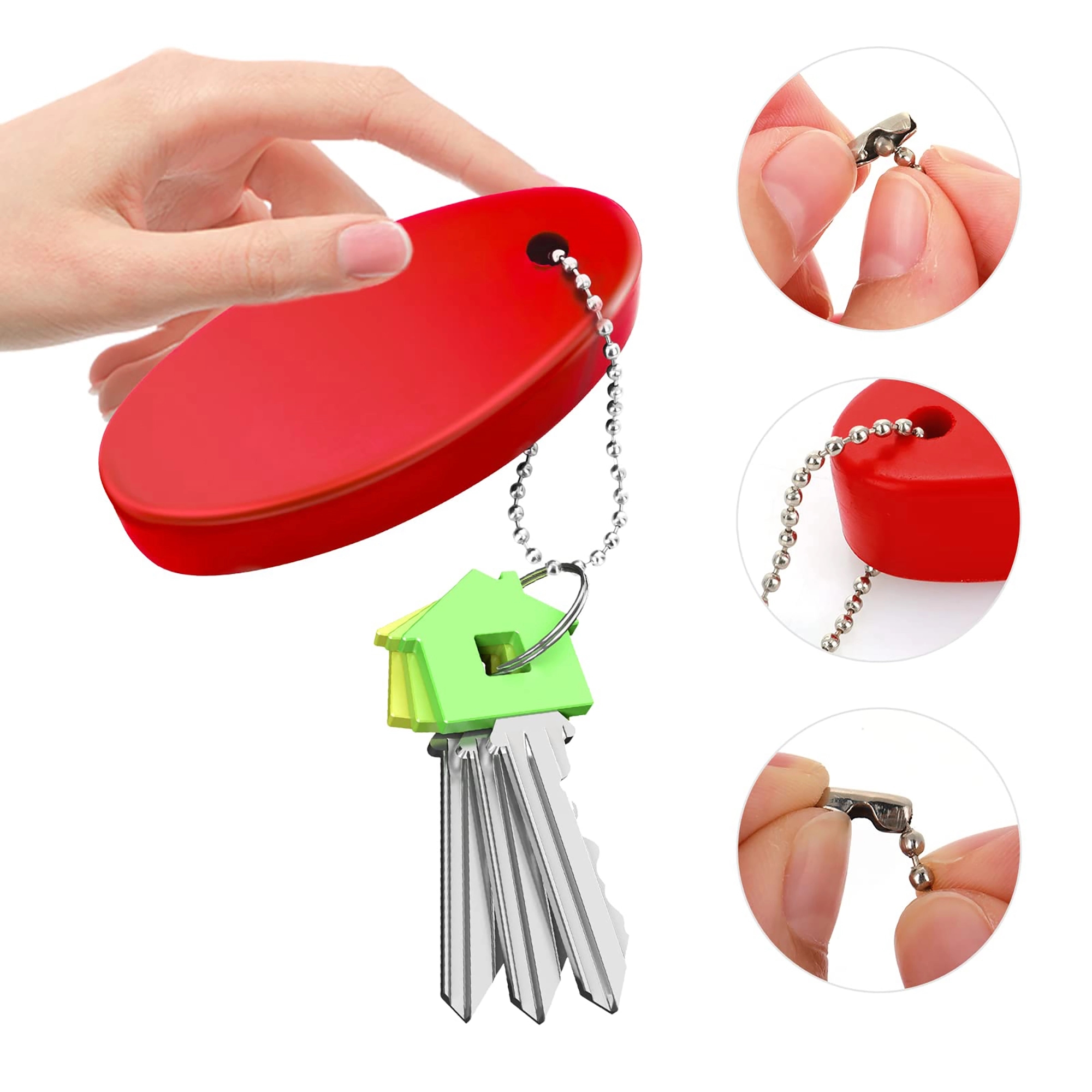 Oval Floater Key Tag 3