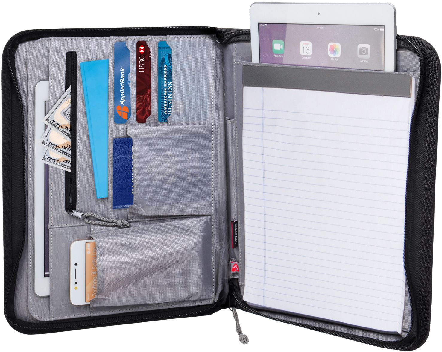 FULL COLOR SARATOGA SUMMIT RFID PADFOLIO 4