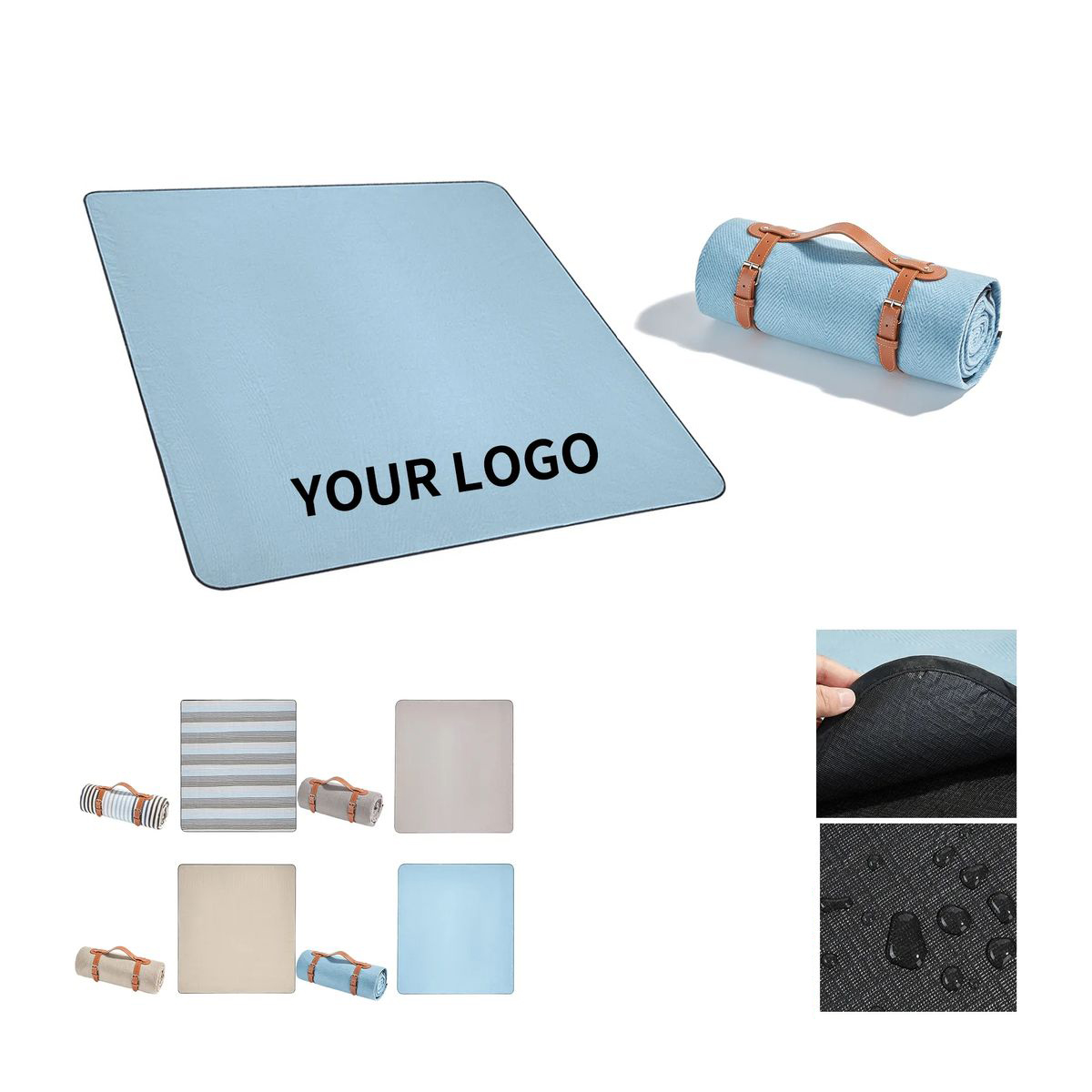 Durable Picnic Blanket with Sand Proof Polyester Backing 2