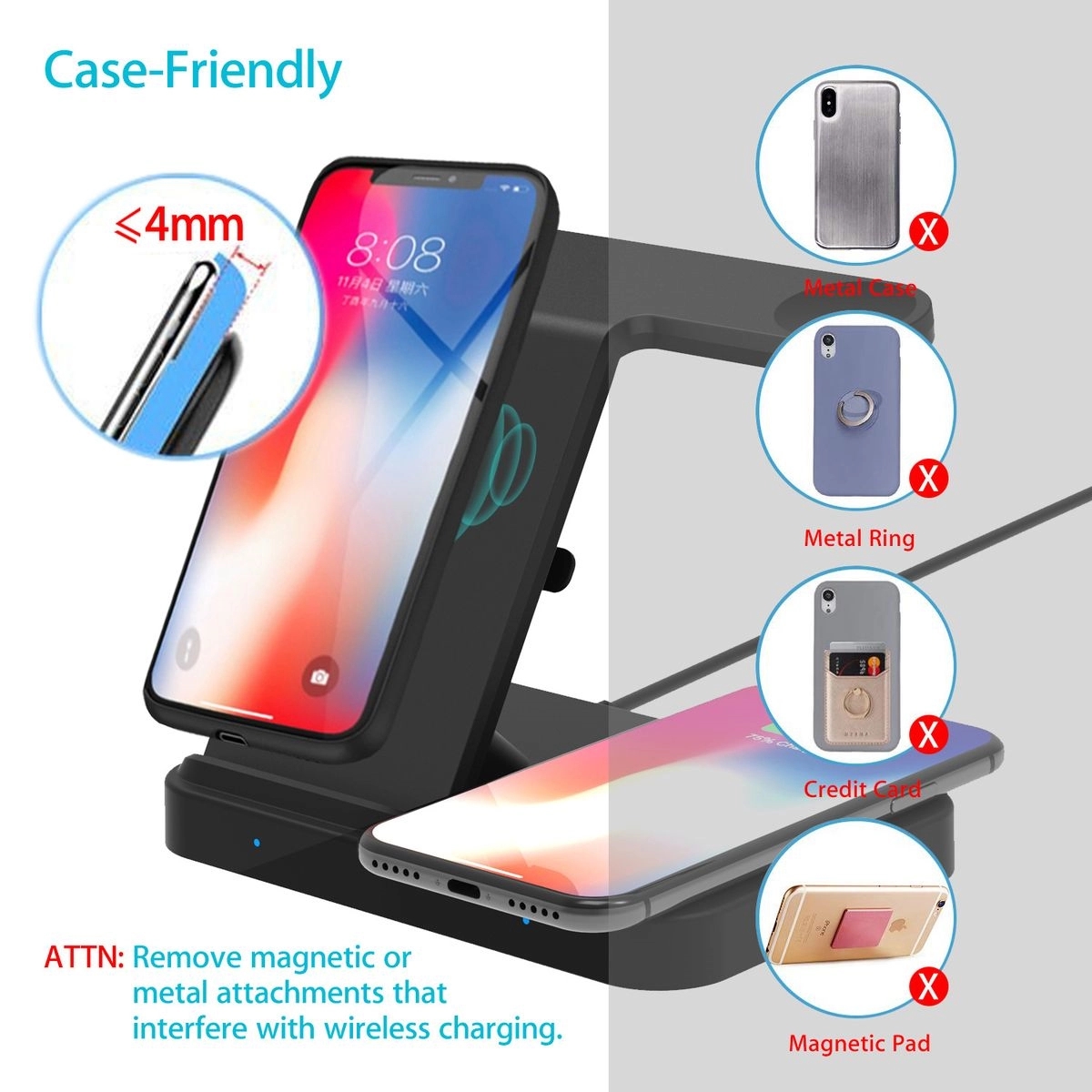 3 In 1 Wireless Fast Charging Station 7