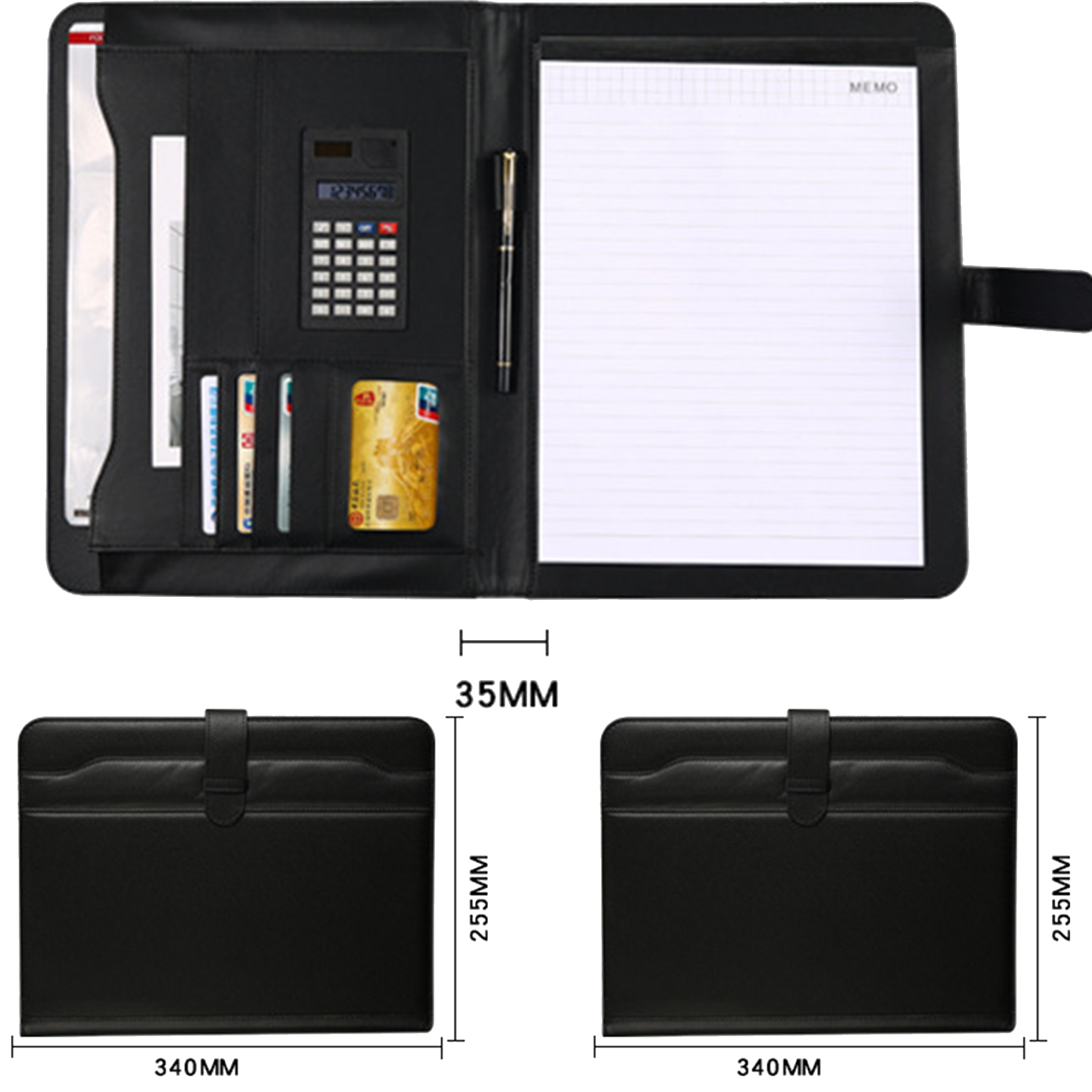 A4 Leather Padfolio Binder 2