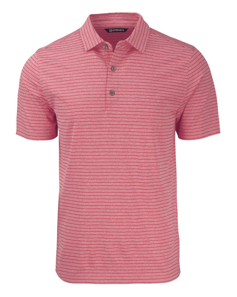 Cutter & Buck Forge Recycled Heather Stripe Four-Way Stretch Mens Big & Tall Polo Big & Tall 28