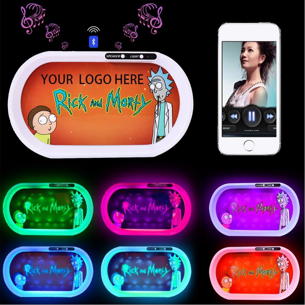 Bluetooth Speaker LED Rolling Glow Light Up Tray 2