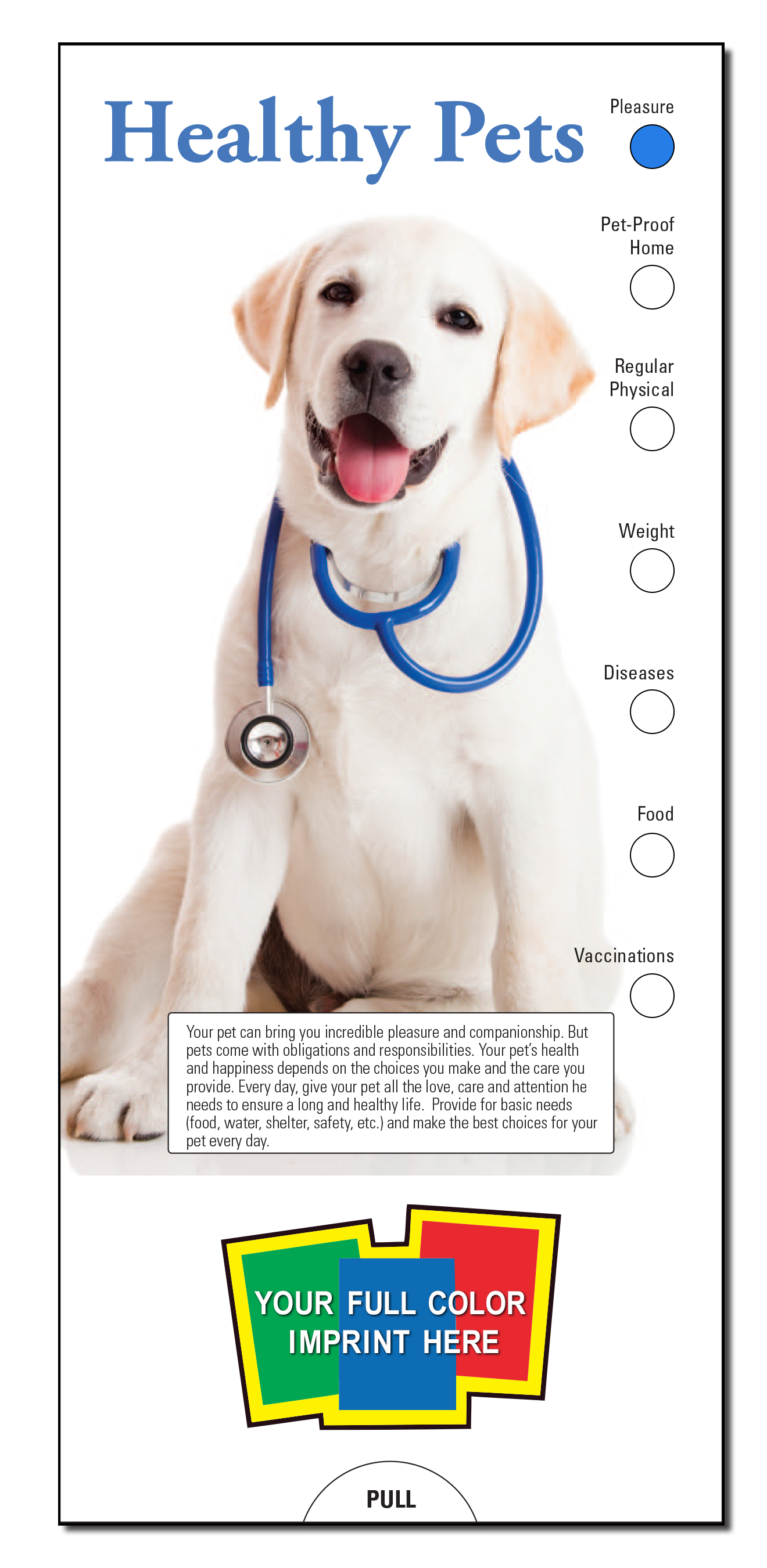 SLIDE CHART - Healthy Pets Slide Chart 1