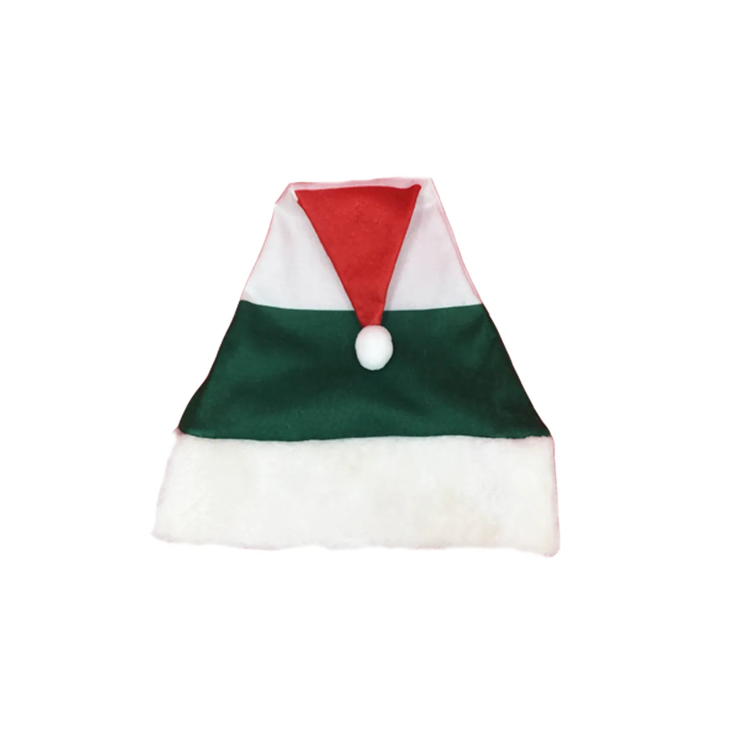 Rainbow Velvet Santa Hat w/ White Plush Trim 5