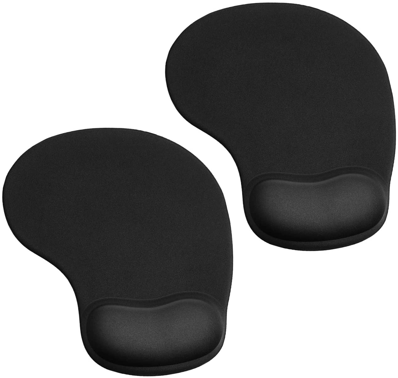 1/4" Thick Oval Mouse Pad with Gel Wrist Rest 1