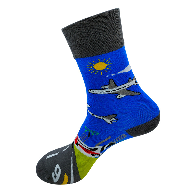 Colorful funnycotton socks 4