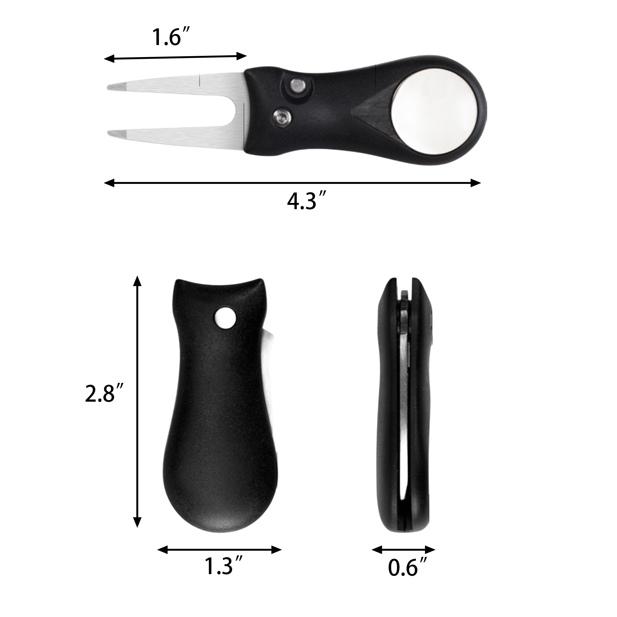 Pop Up Stainless Steel Golf Fork MOQ 50 1