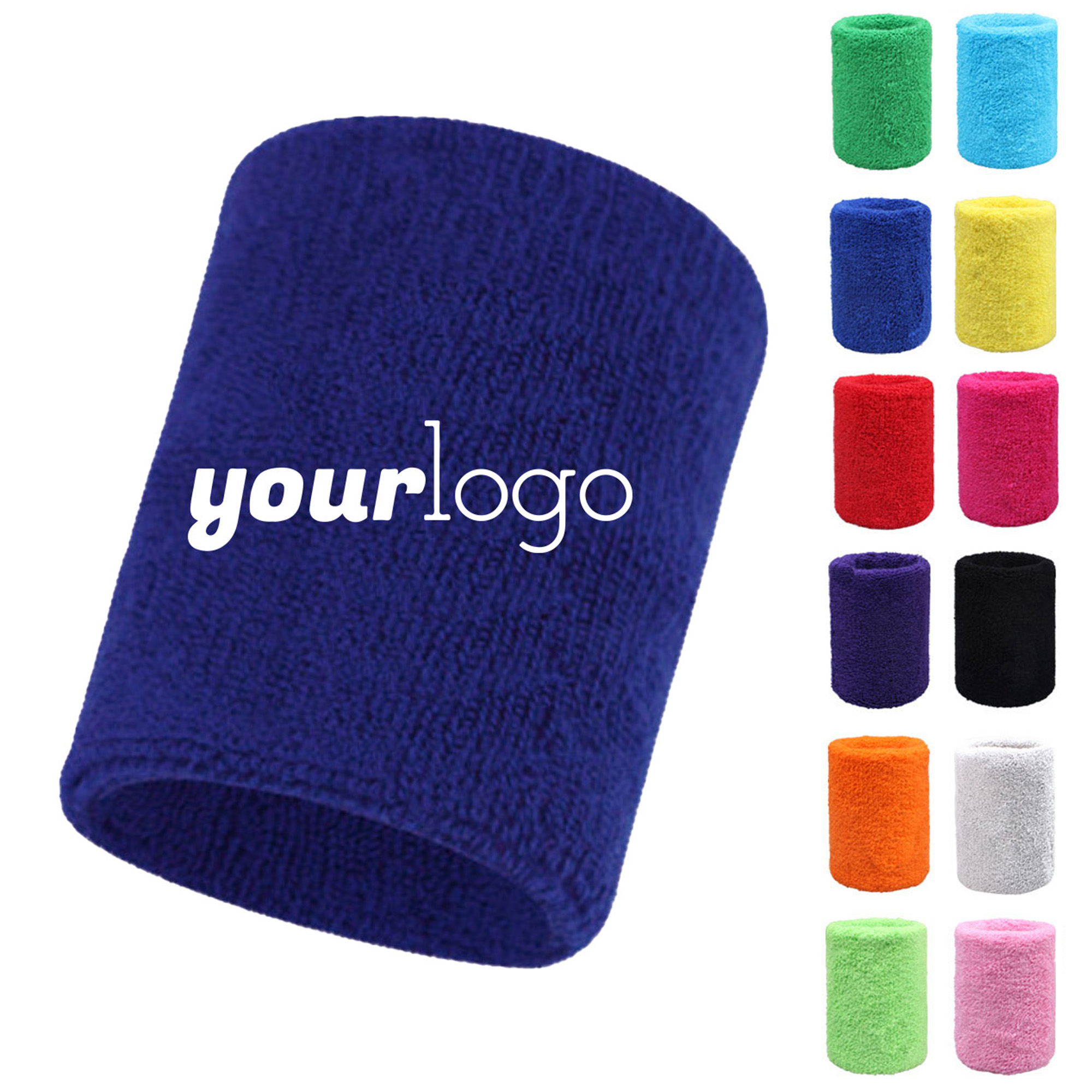 Moisture-Wicking Cotton Wristband for Sports 3