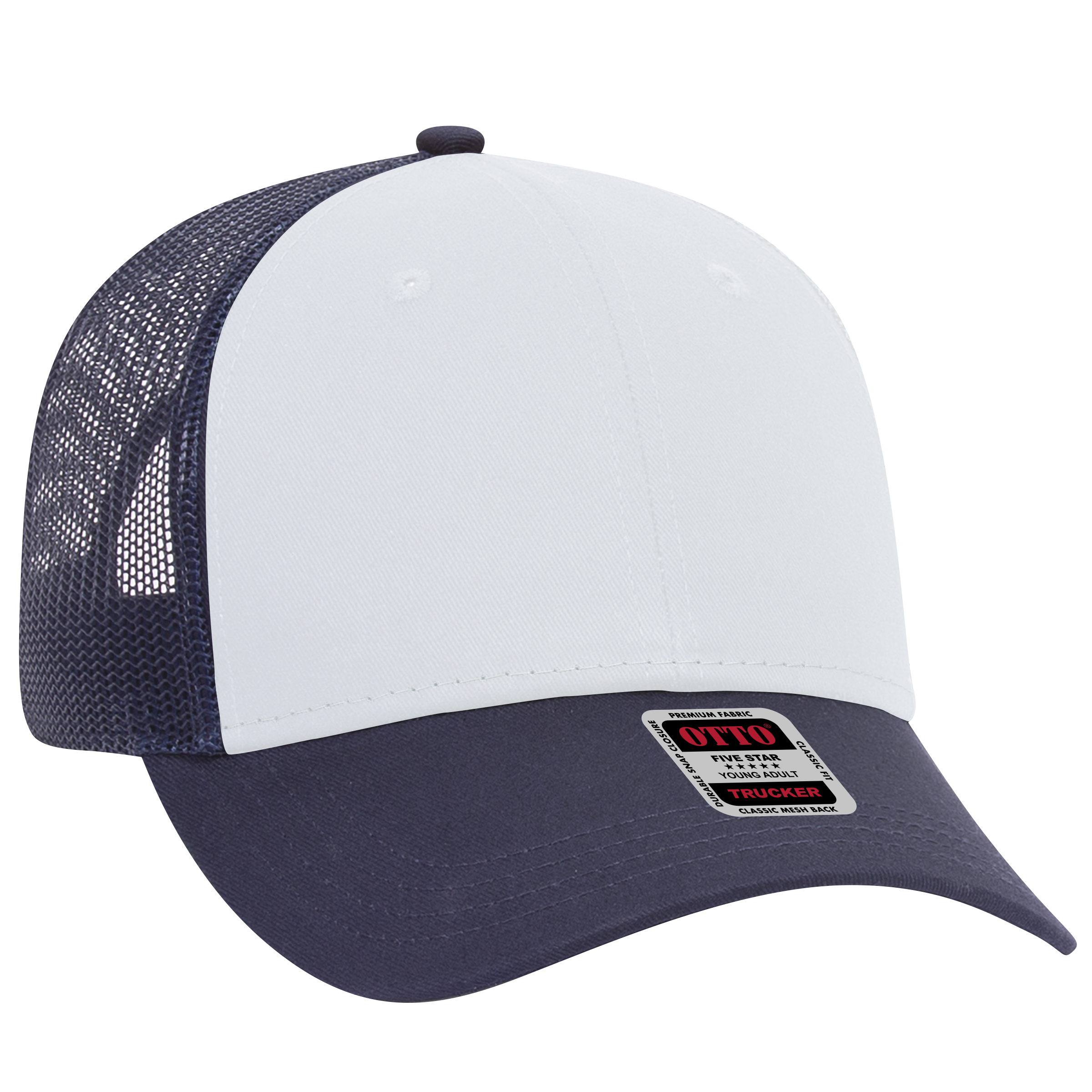 OTTO CAP® 6 Panel Low Profile Mesh Back Trucker Hat 245