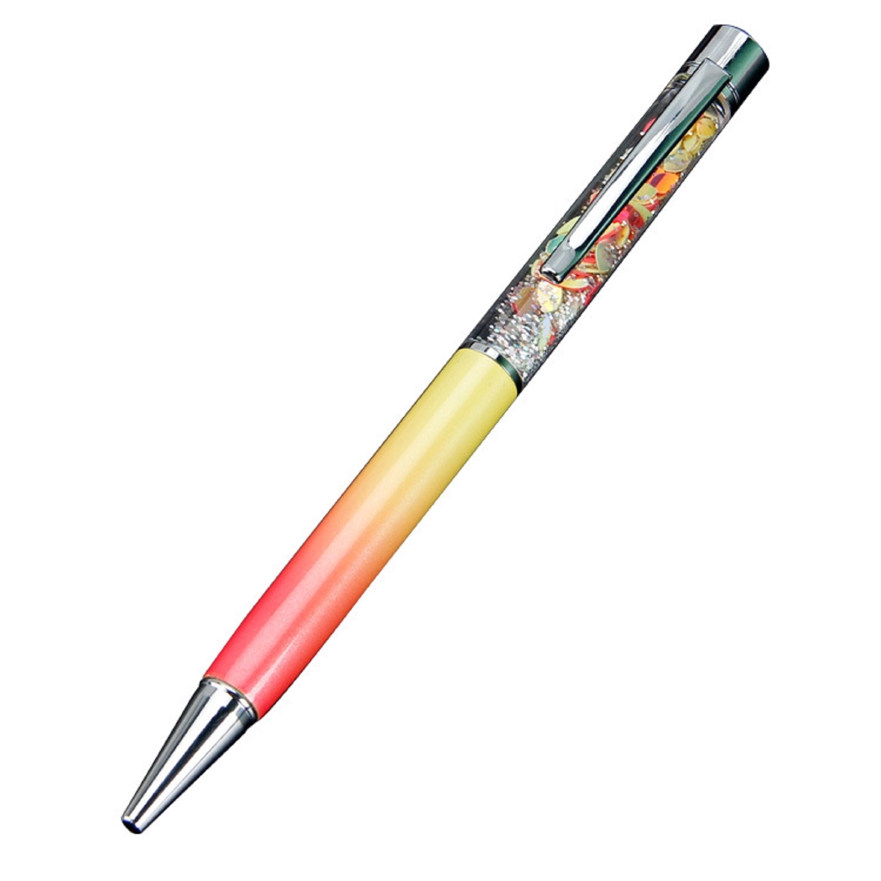 Glittery Metallic Oil Floating Ballpoint Pen 1