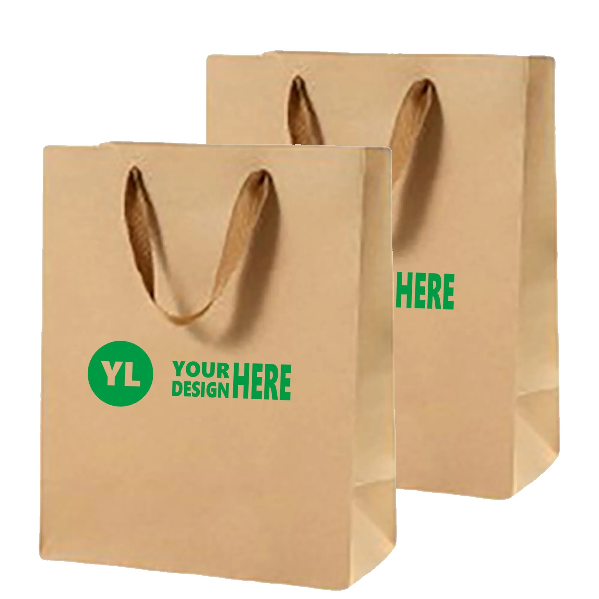Brown Kraft Cloth Handle Tote 2