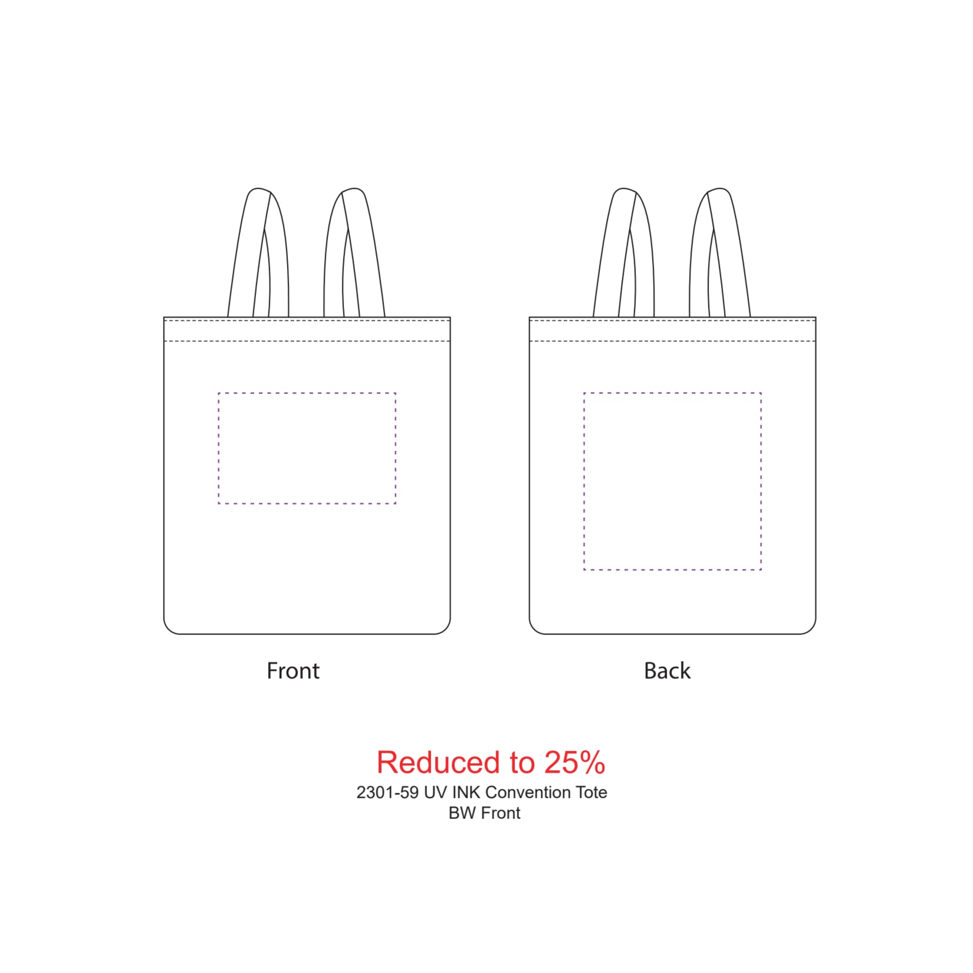 UV INK Convention Tote 25