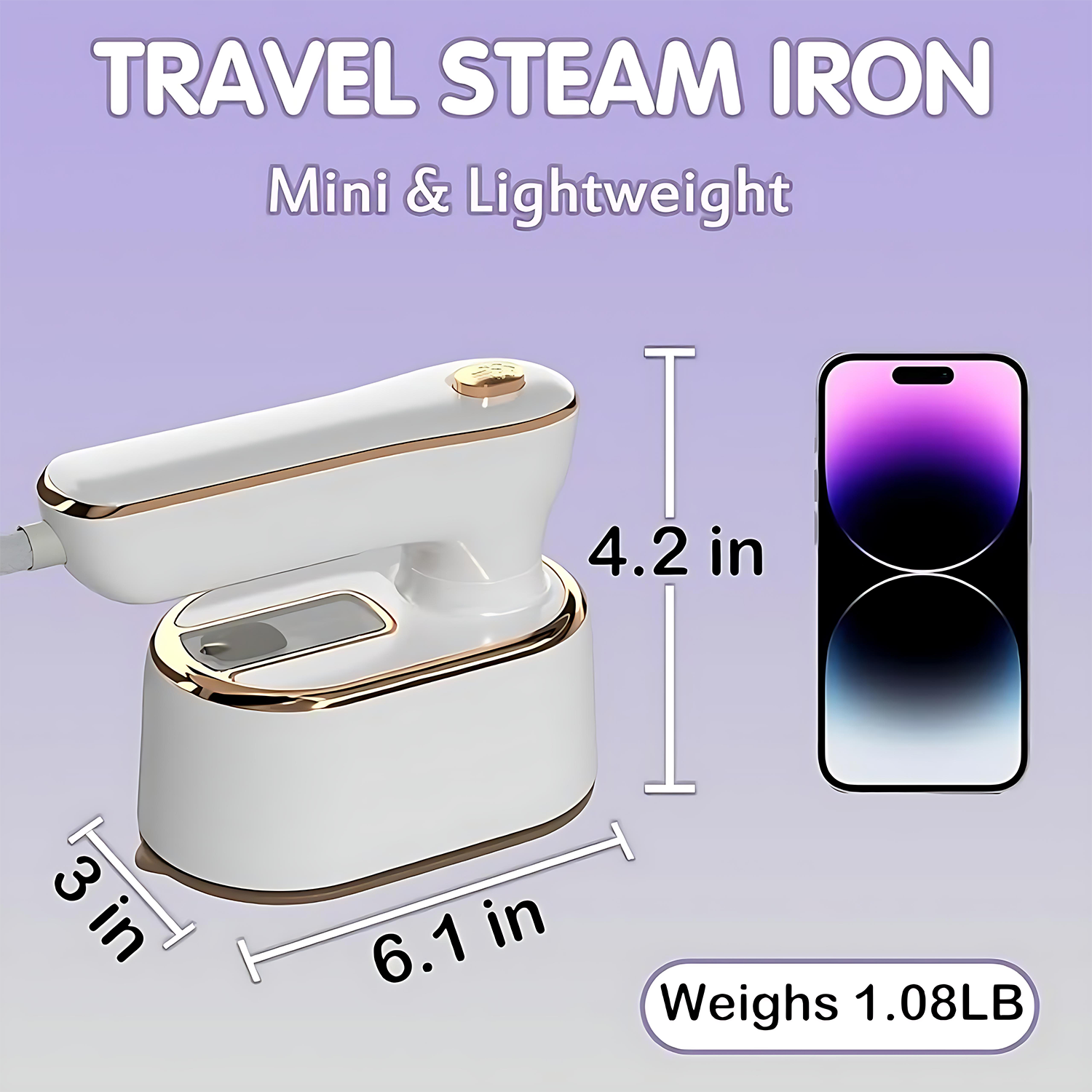 Mini Portable Handheld Steam Iron 6