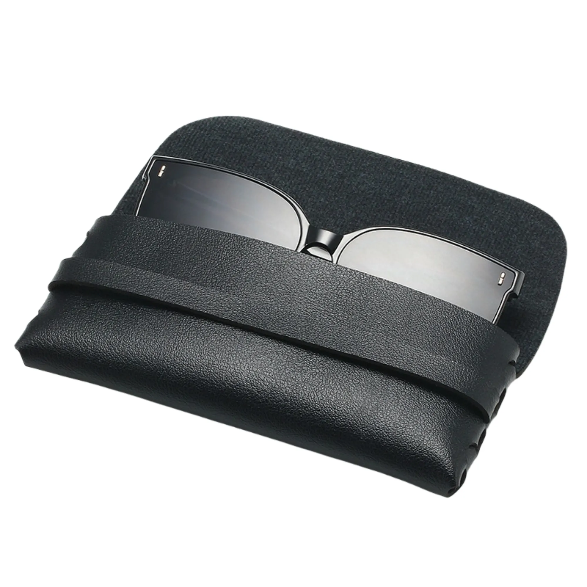 Glasses Case Single Nail Leather Sunglasses Bag 7