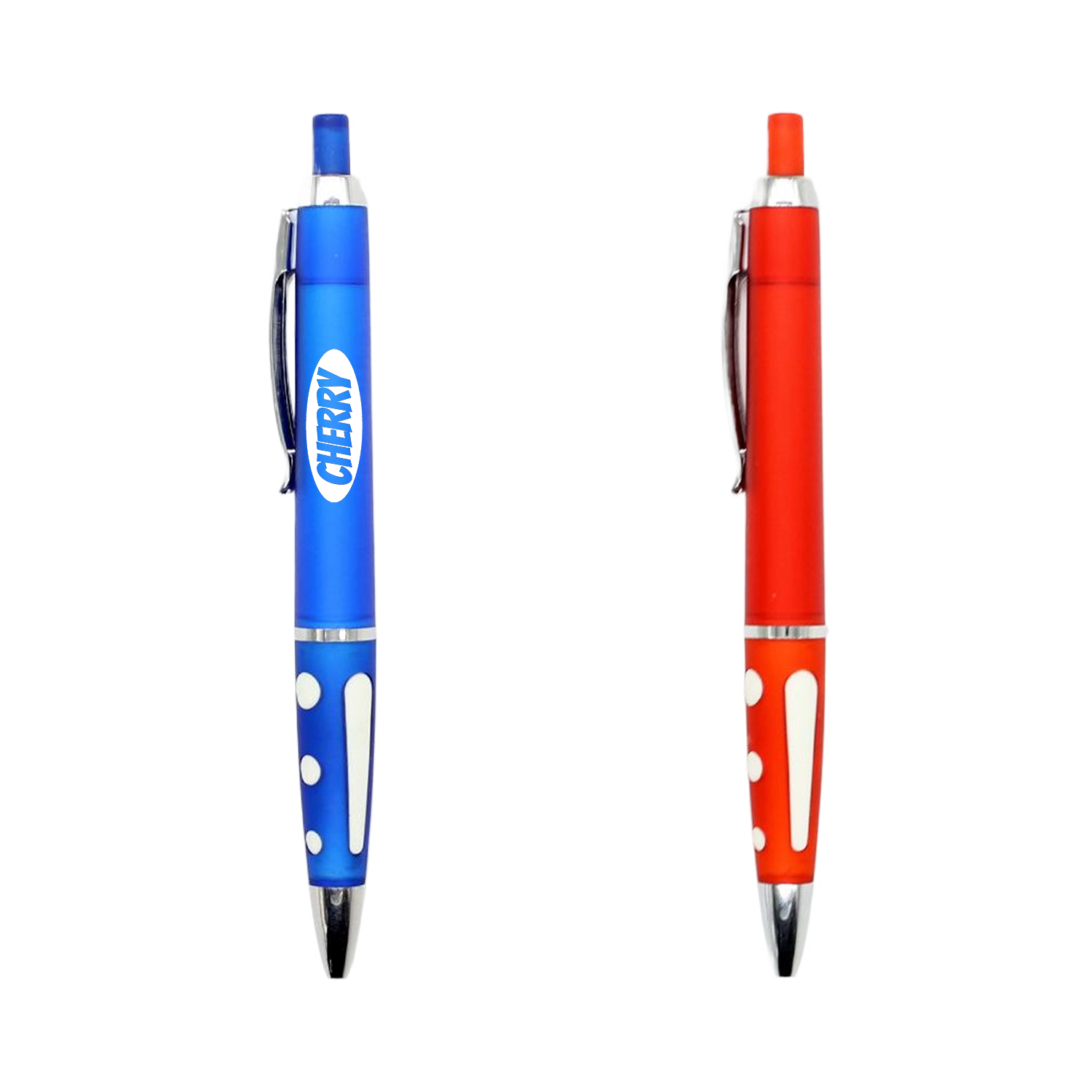 Erasable Retractable Plastic Ballpoint Pen W/ Metal Clip 1