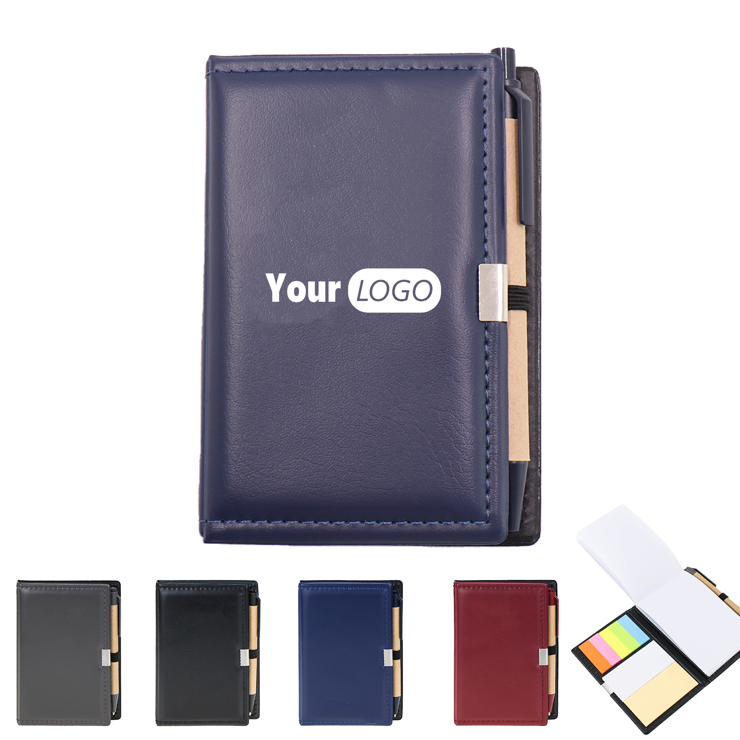 Notebook with Pen and Sticky Notes 7