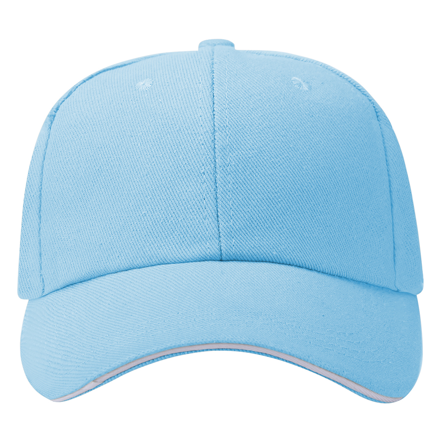 Stock Single-Yarn 7x7 Drill Cotton 6 Panel Cap, Double 14